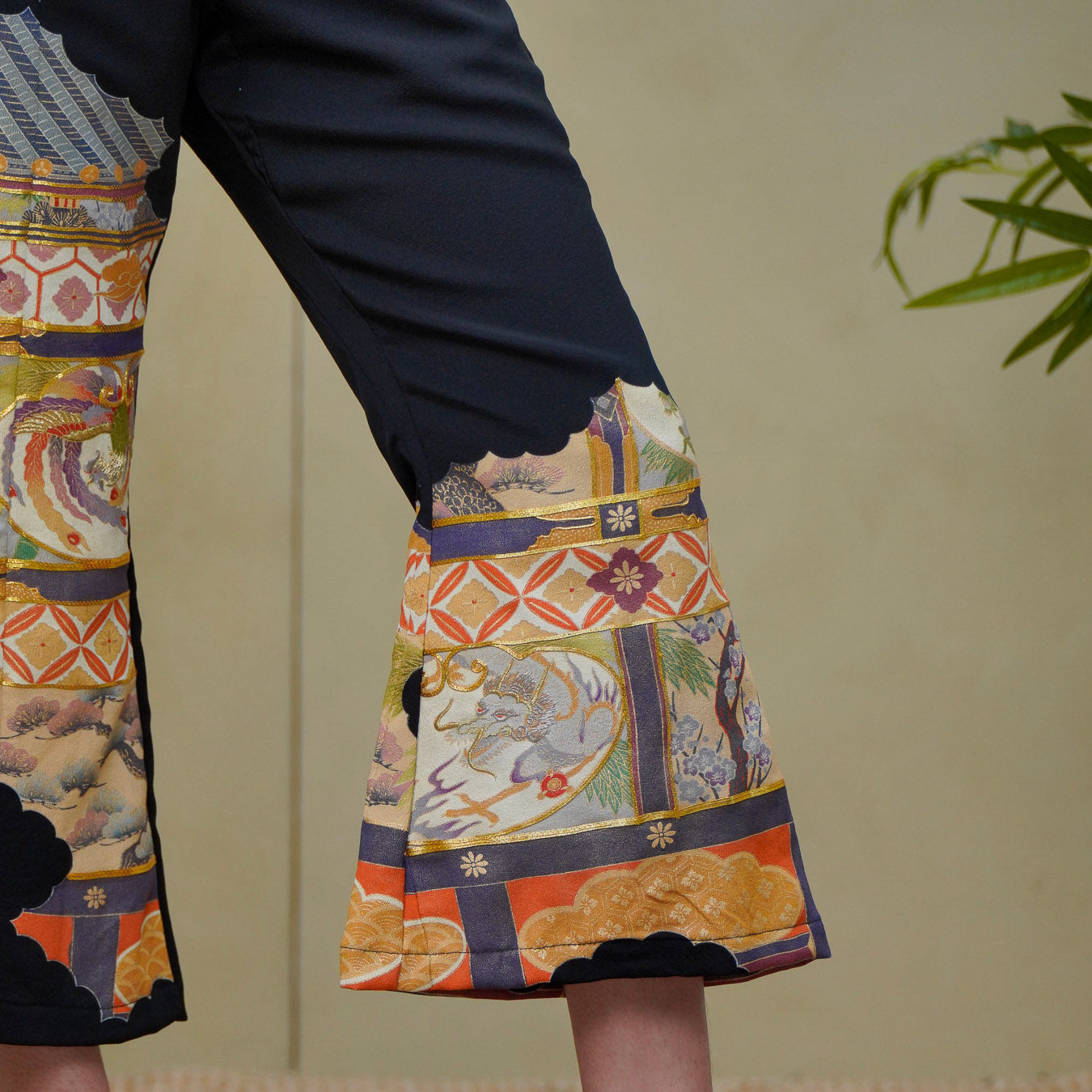 (RH) On-hand: Black Wide Leg Pants | WLP1908 | LB