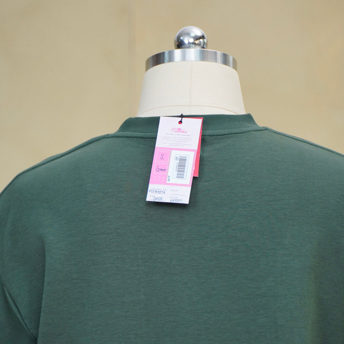Premium On-hand: Green Men’s Patchwork shirt | Small | PTS8357A -SMK