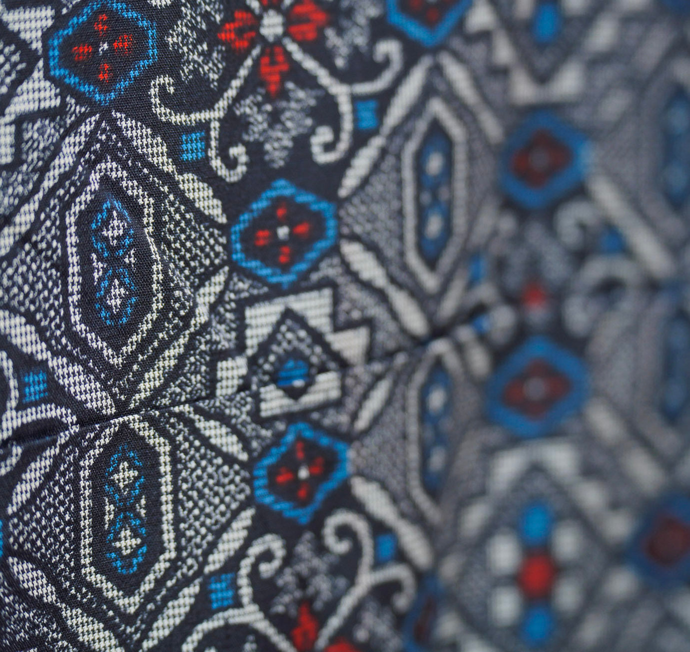 Premium Oshima Fabric: Samurai_0625_05 | Rustic Night