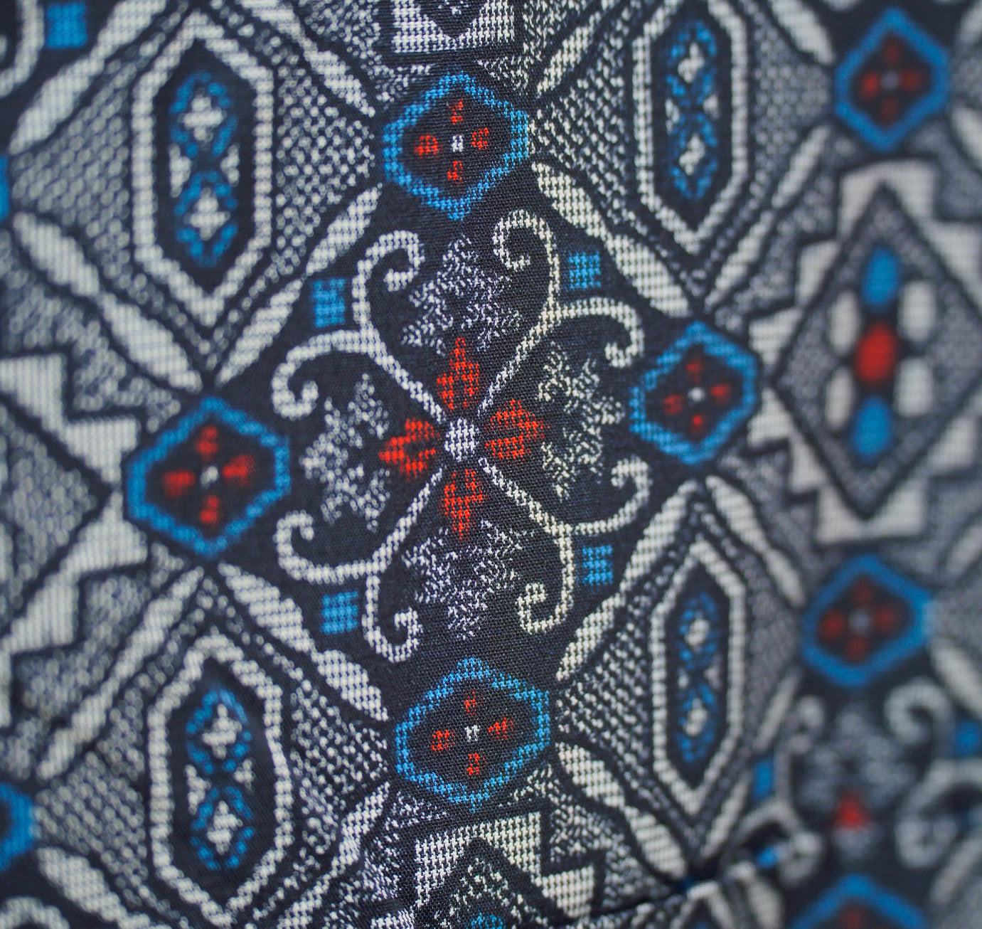 Premium Oshima Fabric: Samurai_0625_05 | Rustic Night