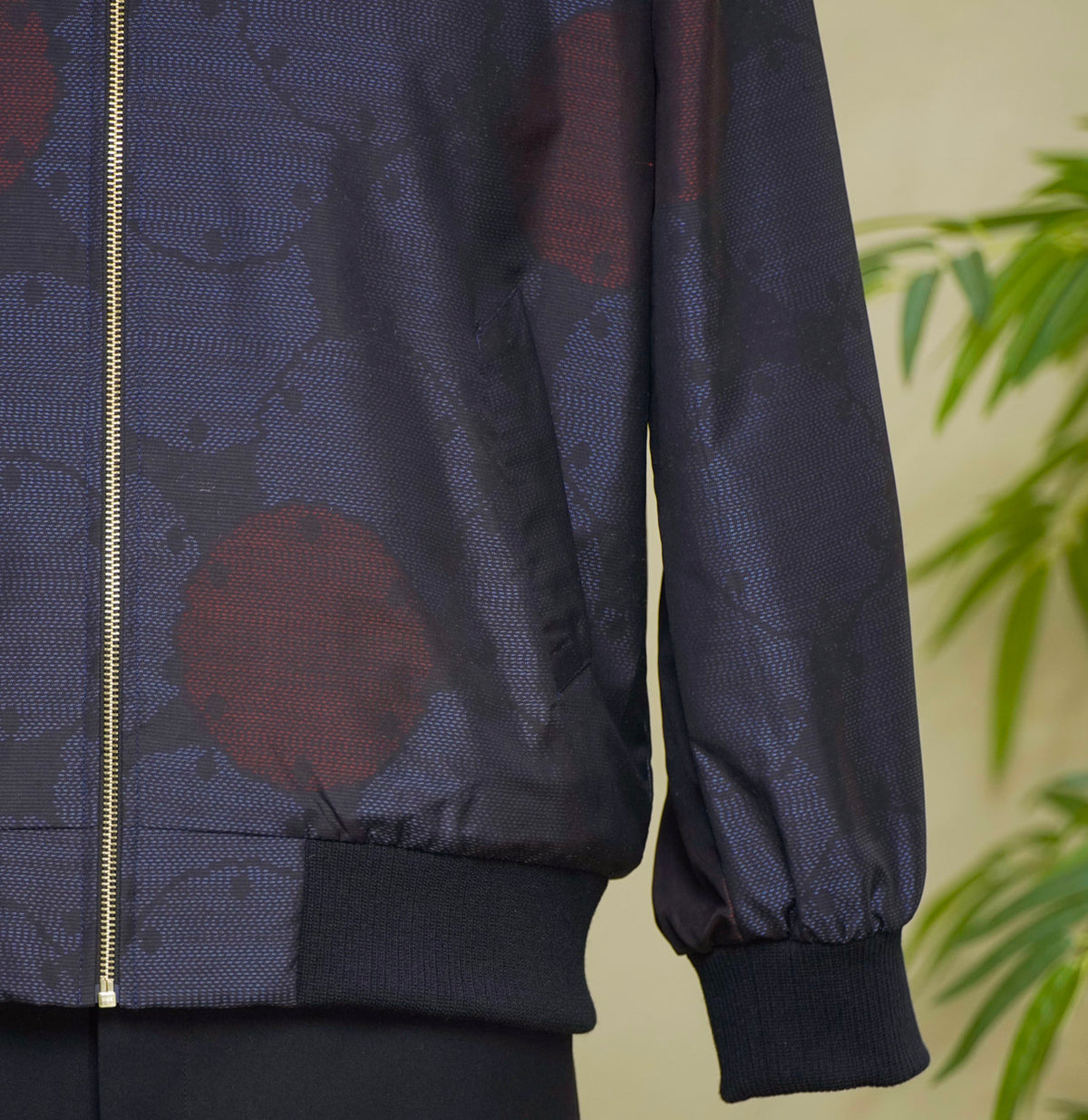 Premium On-hand: Blue Loose Fit Oshima Men's Bomber Jacket | LBJ8338M | Large