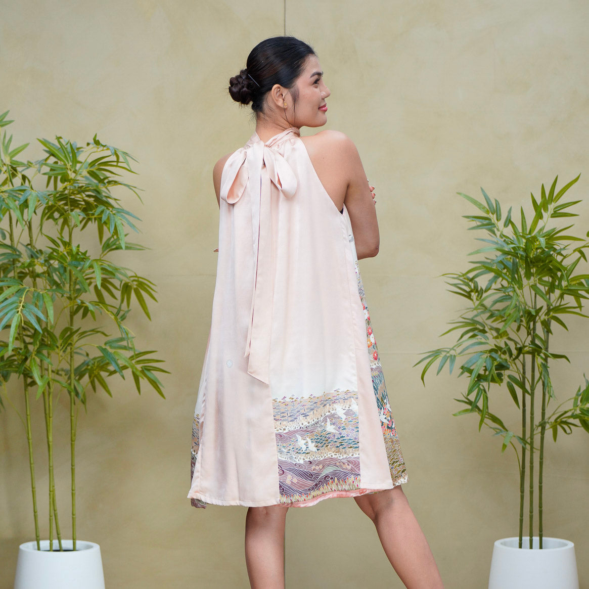 (RH) On-hand item: Pink Halter Dress | HD6626 | MB