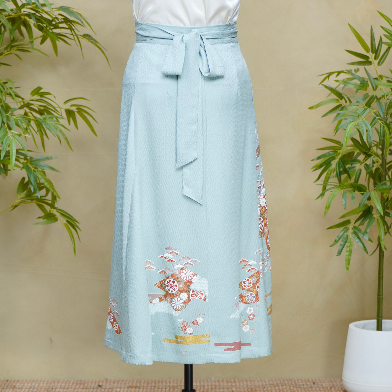 Premium On-hand: Green Wrap Skirt | WS7138Y | 1T