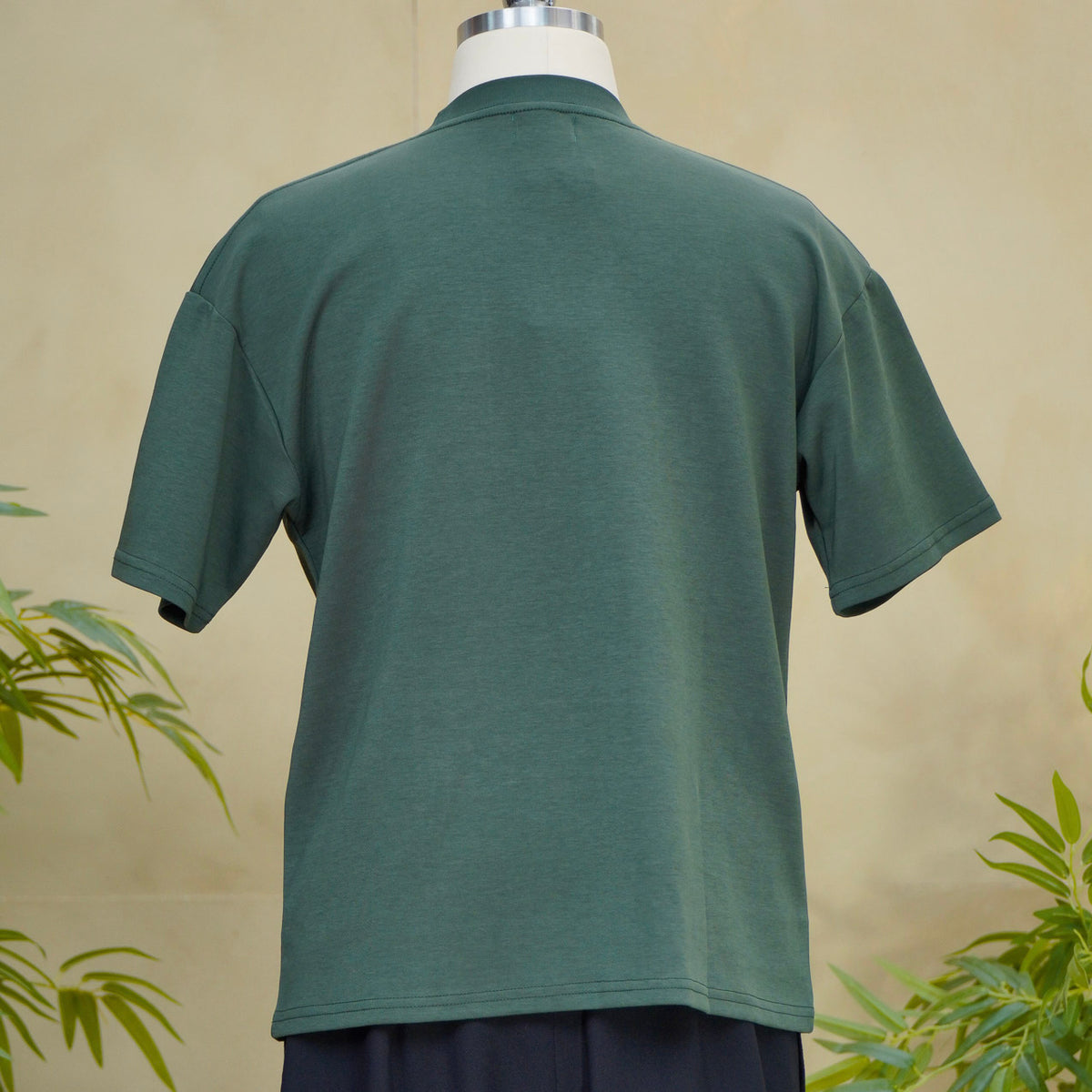 Premium On-hand: Green Men’s Patchwork shirt | Small | PTS8357A -SMK