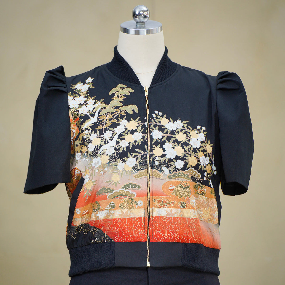 Premium On-hand item: Filipiniana Bomber Jacket | Black | FBJ8612M | Large