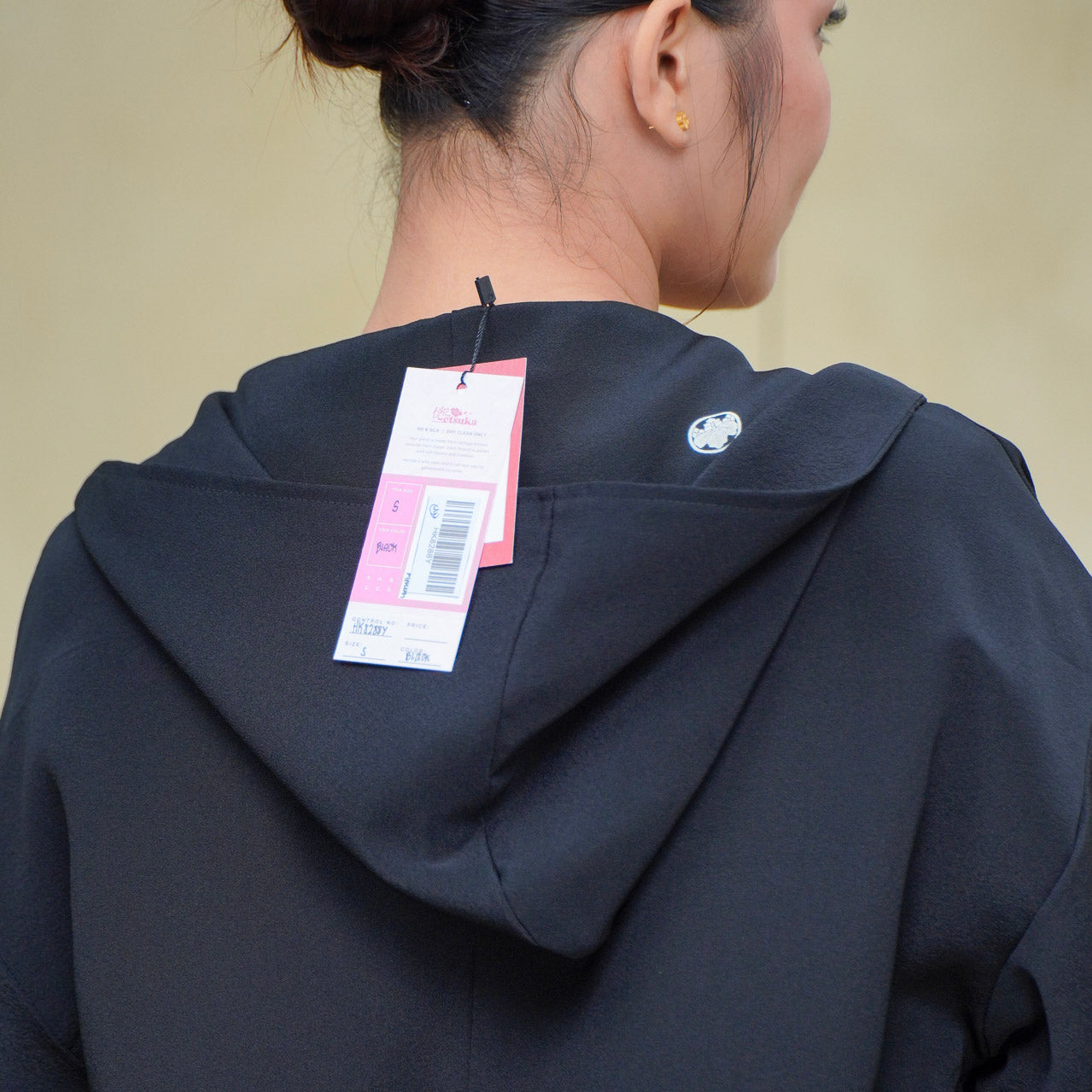 Premium On-hand item: Black Kodomo Hoodie | HK8288Y | Small