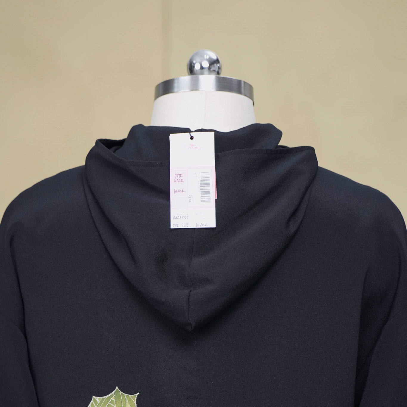 Premium On-hand: Black Hoodie With Zipper | HWZ8322Y