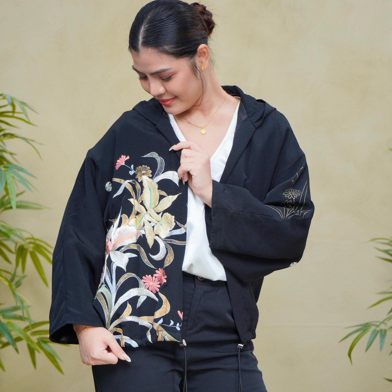 Premium On-hand item: Black Kodomo Hoodie | HK8288Y | Small
