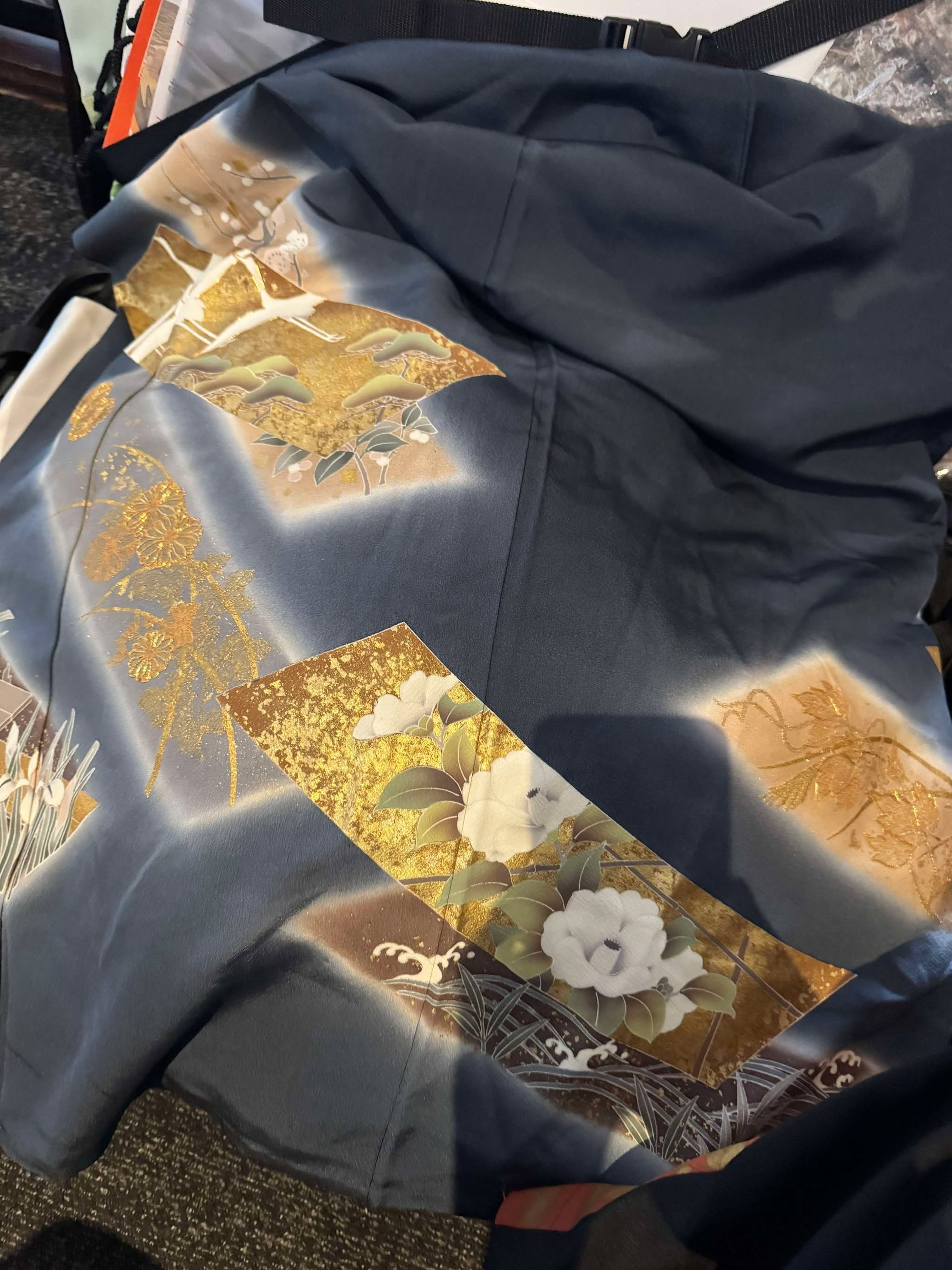 Fe24 LA PVE Fabric: Goldish Floral for Lauren - Hoodie (Free shipping)