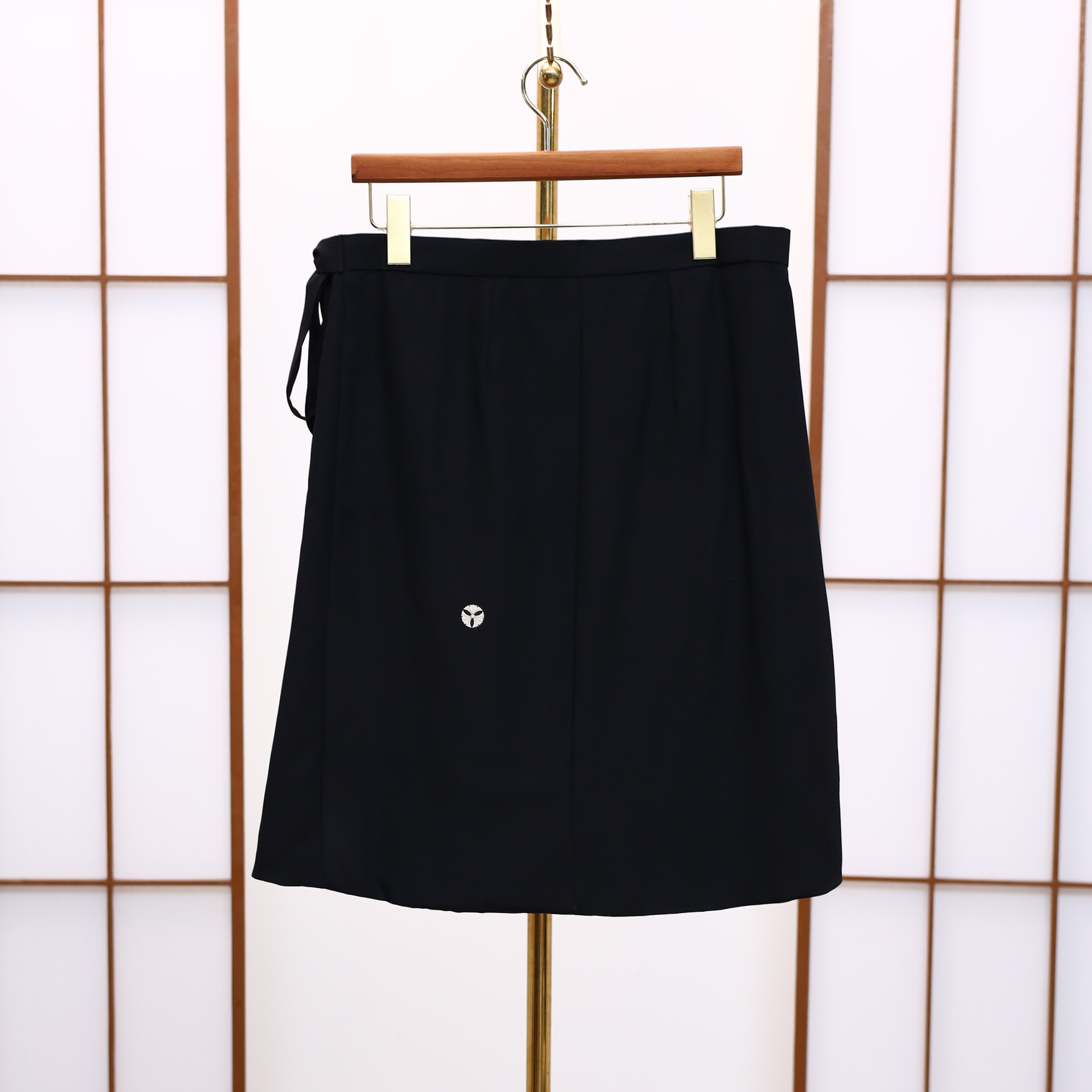 On-hand: Black Summer Wrap Skirt  | SWS7831 | 1T