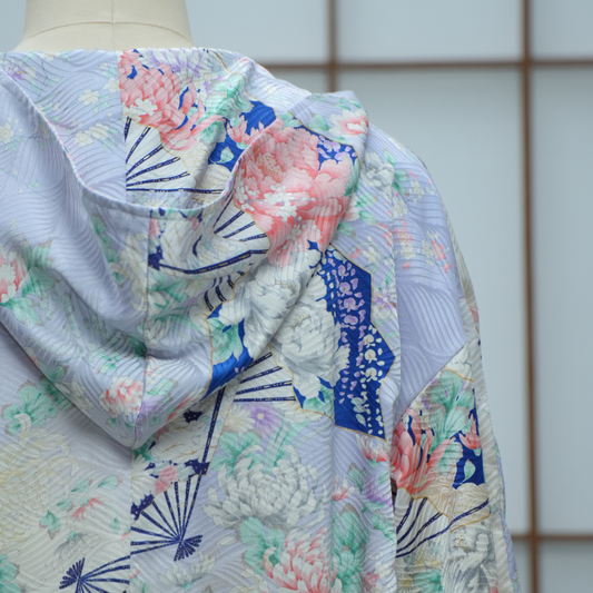 Premium On-hand: Lavender Hoodie | H6157 (luxurious furisode!)