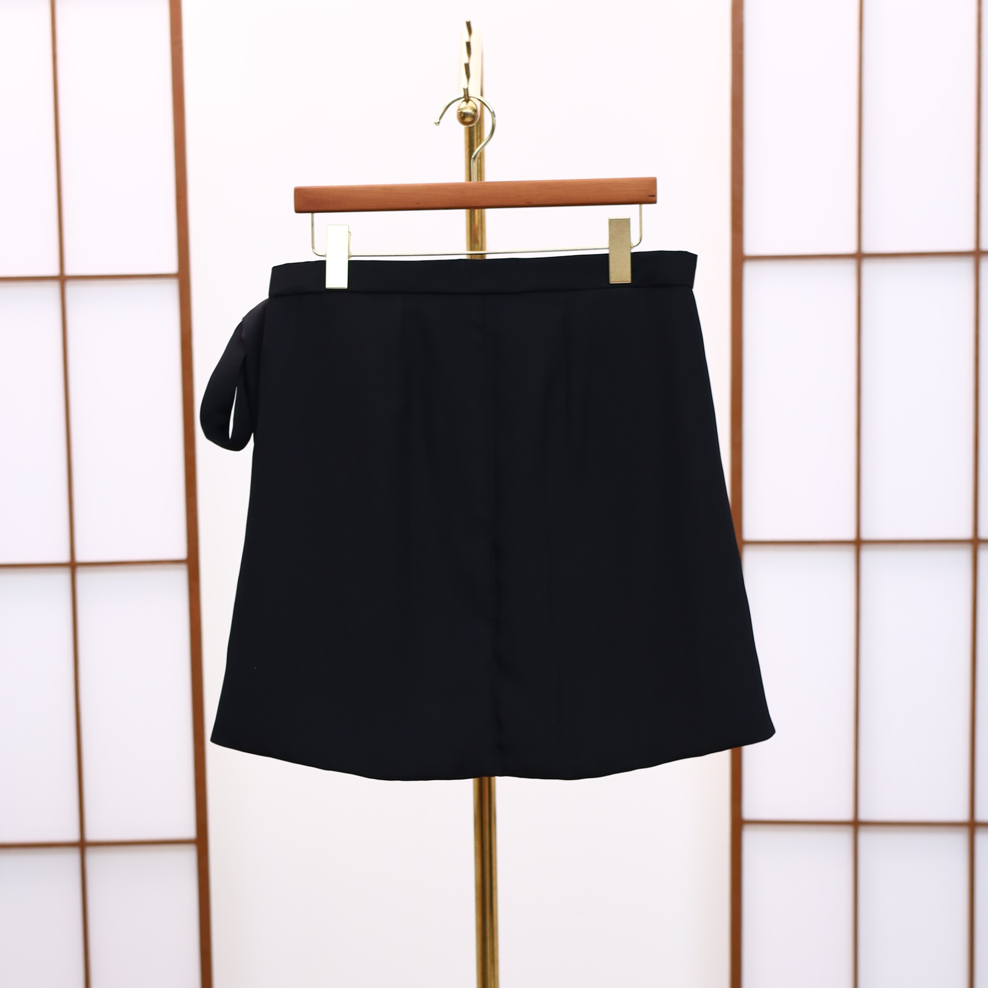 On-hand: Black Summer Wrap Skirt  | SWS7124Y | 1P