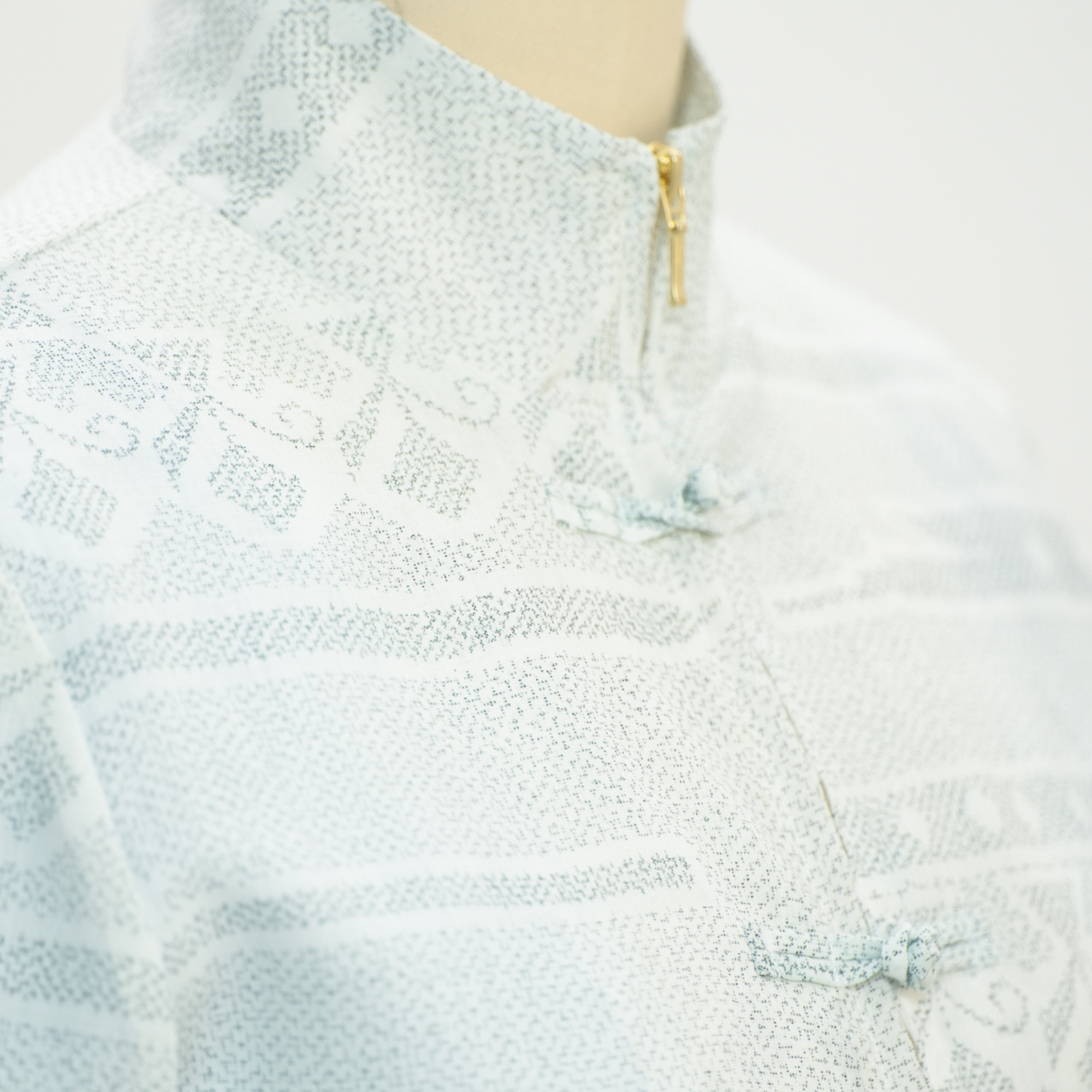 Premium On-hand: White Chinese Knot Jacket | CKJ7574M | LB (Women) - rare white oshima!