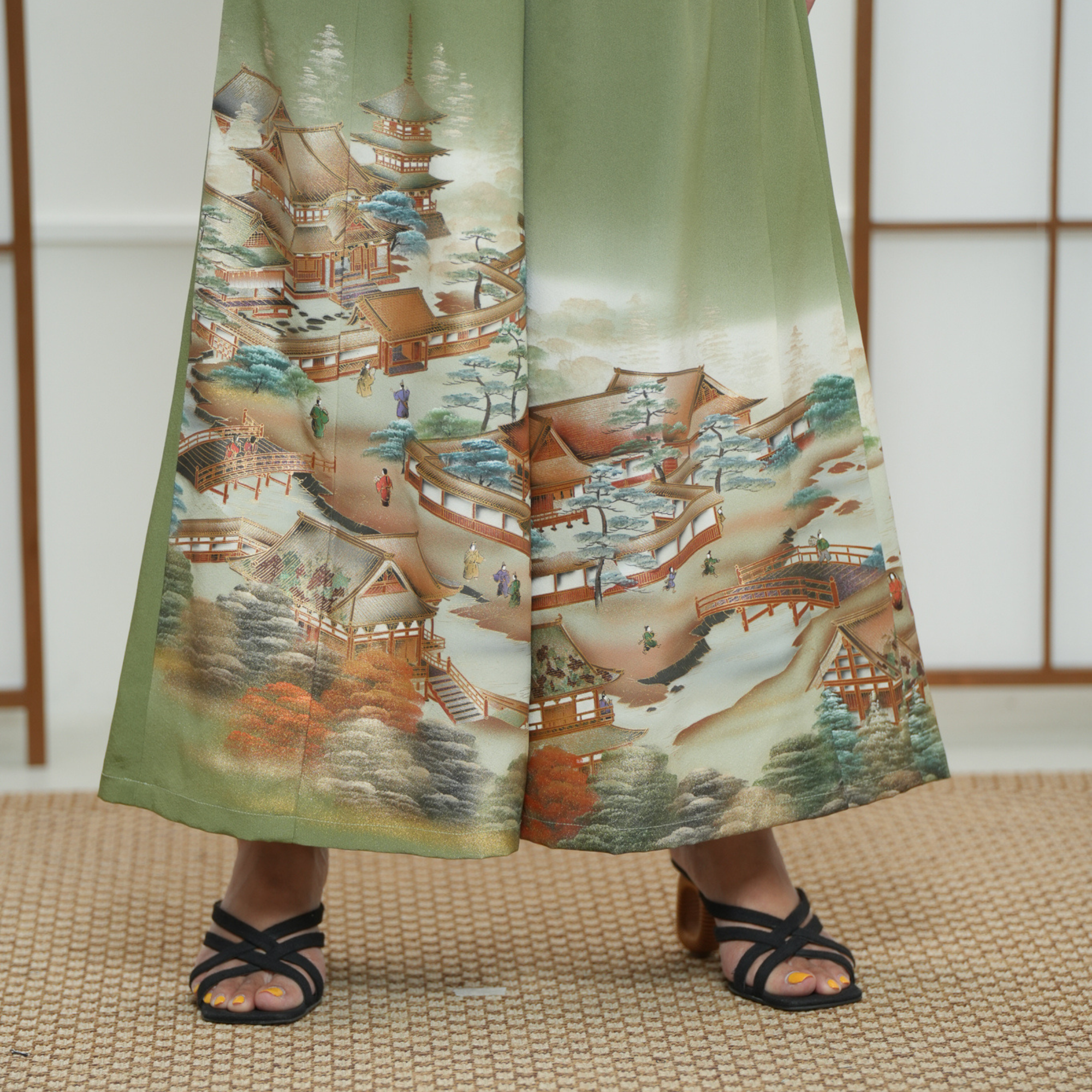 🎉 Premium On-hand: Matcha Green Palazzo Pants | XLB | PP7841Aa - Mimi’s fave!