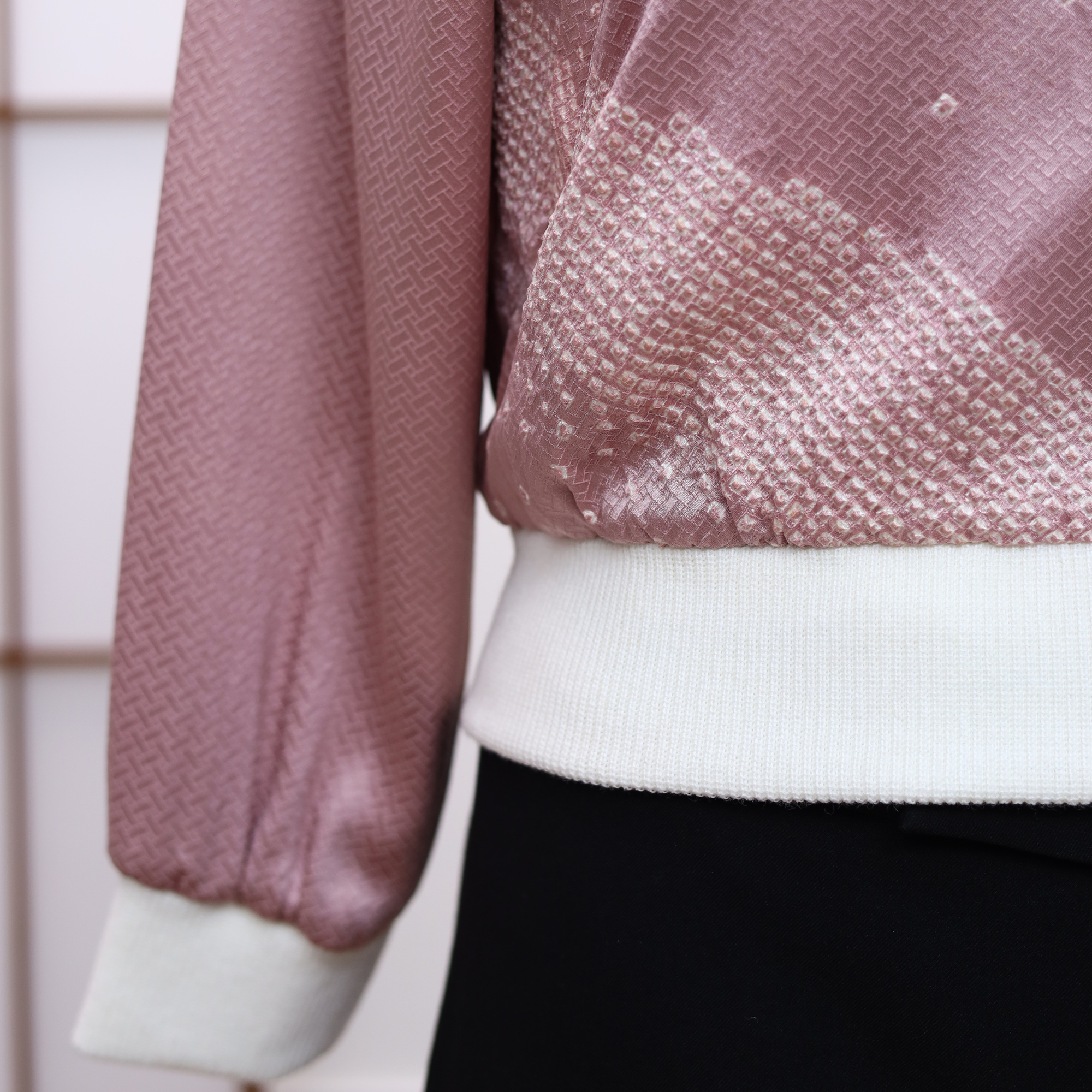 Premium On-hand: Pink Bomber Jacket (Shibori ✨)  | LB | BJ2914