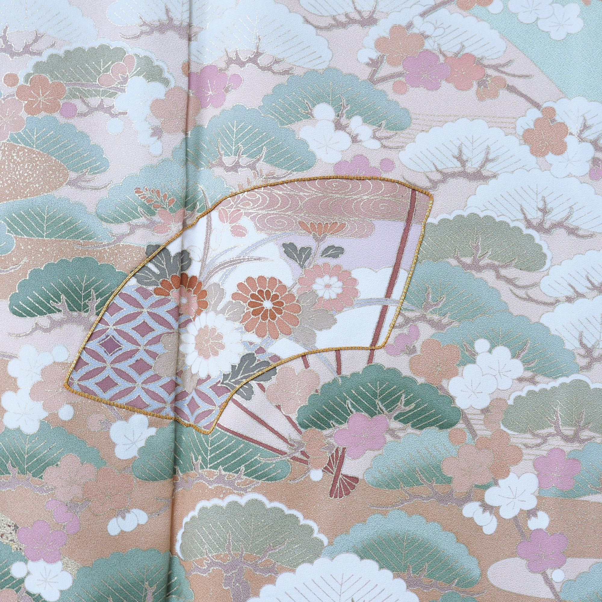 Premium Fabric: 0217PREM-11 | Light green with Sakura