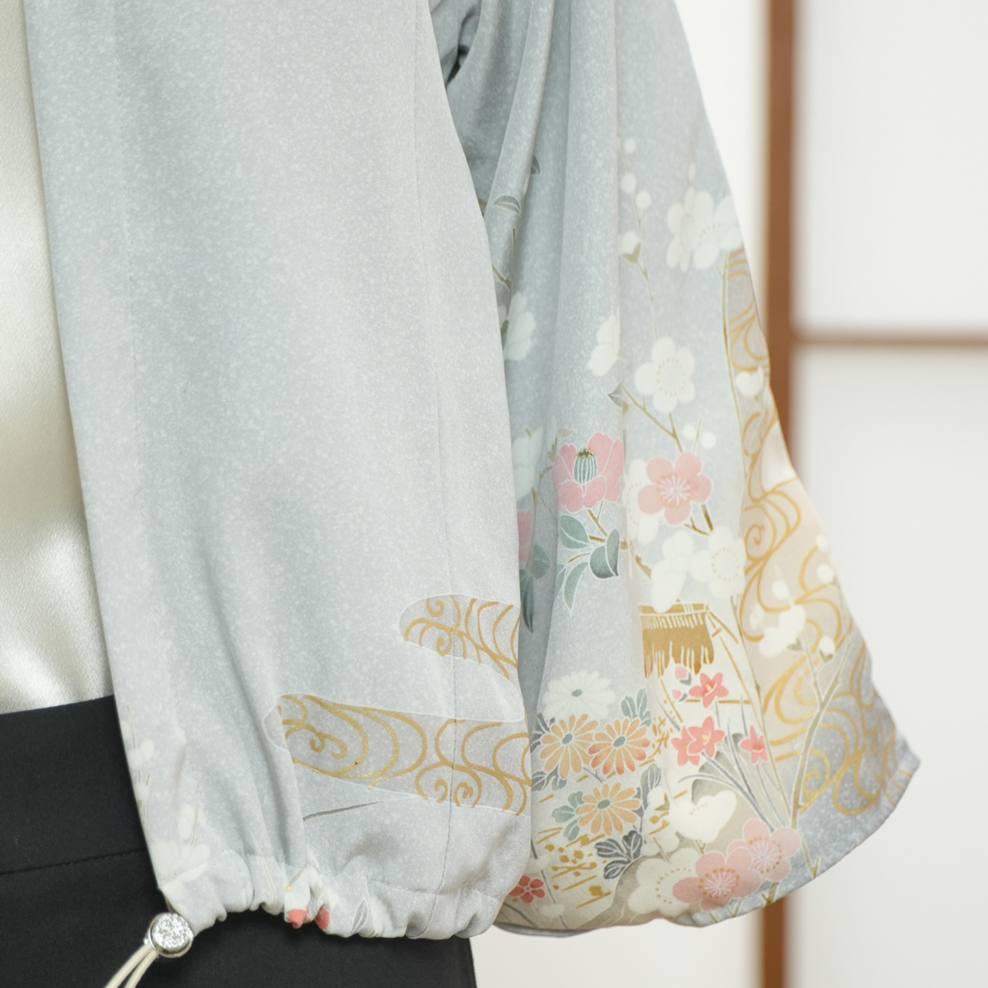 Premium On-hand item: Lavender Kodomo Hoodie | HK7786Y - Yuzen with gold painting
