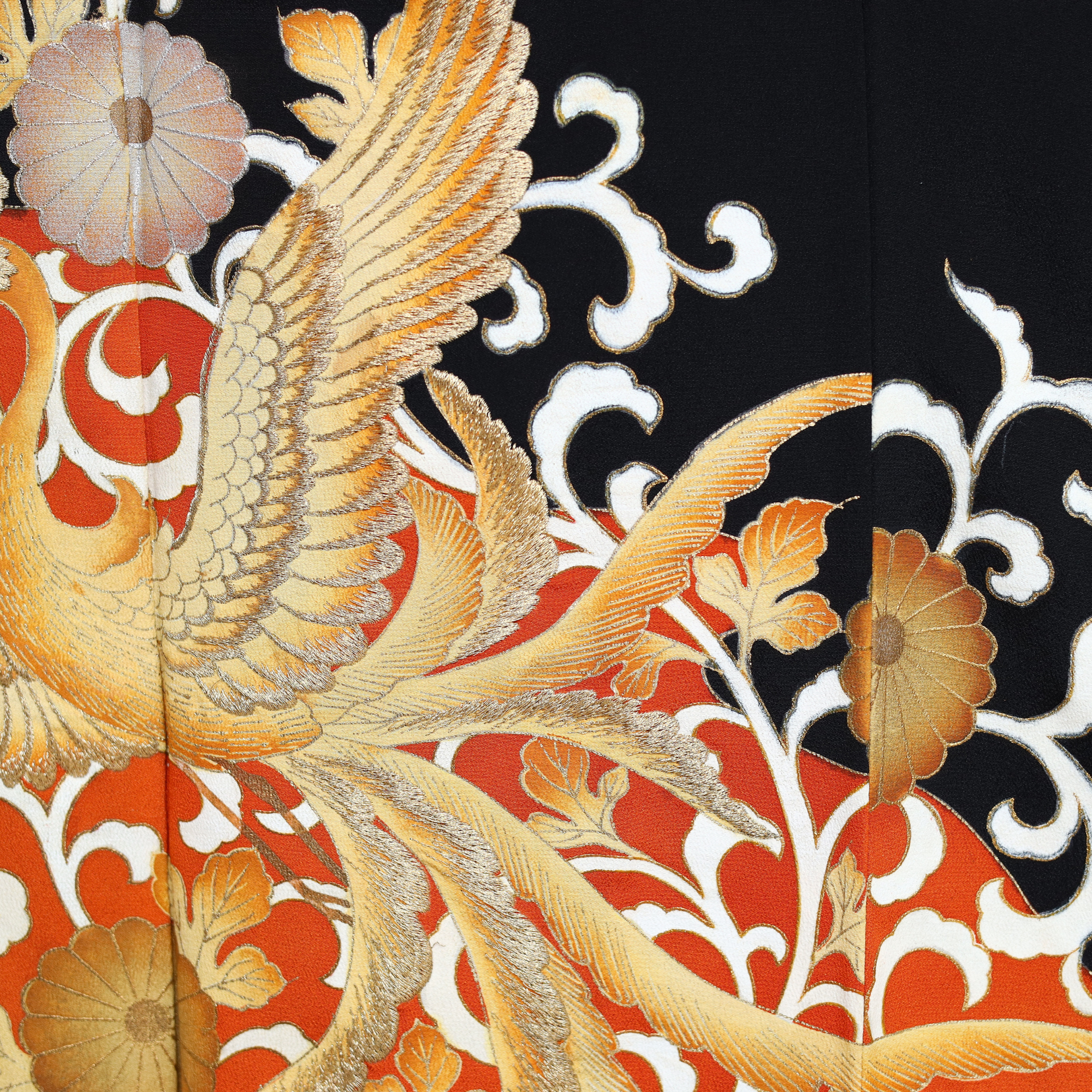 Bai Fabric: 0521_06 | Amber and Fire Phoenix