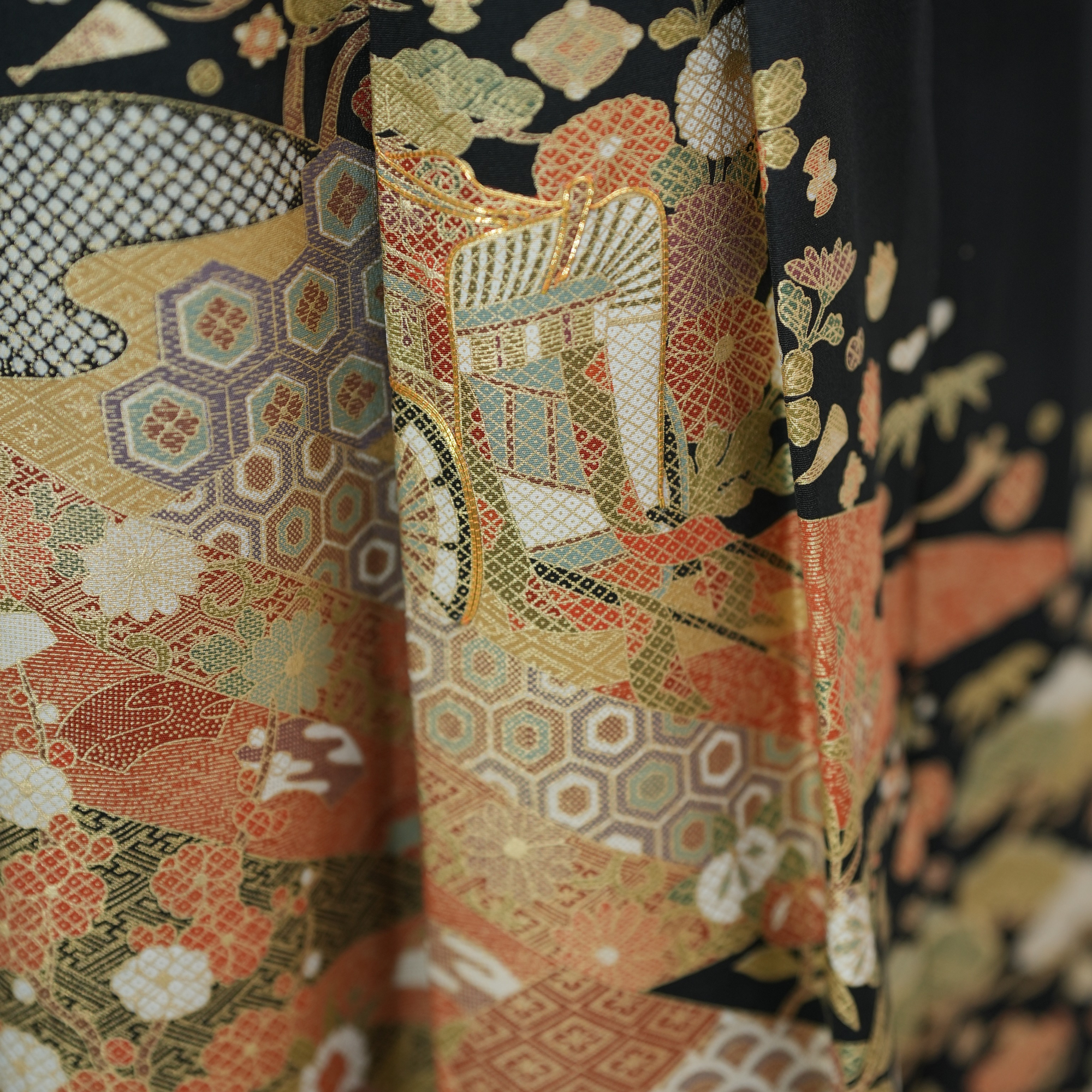 Premium On-hand: Black Hanbok Skirt | 2P | HS7015