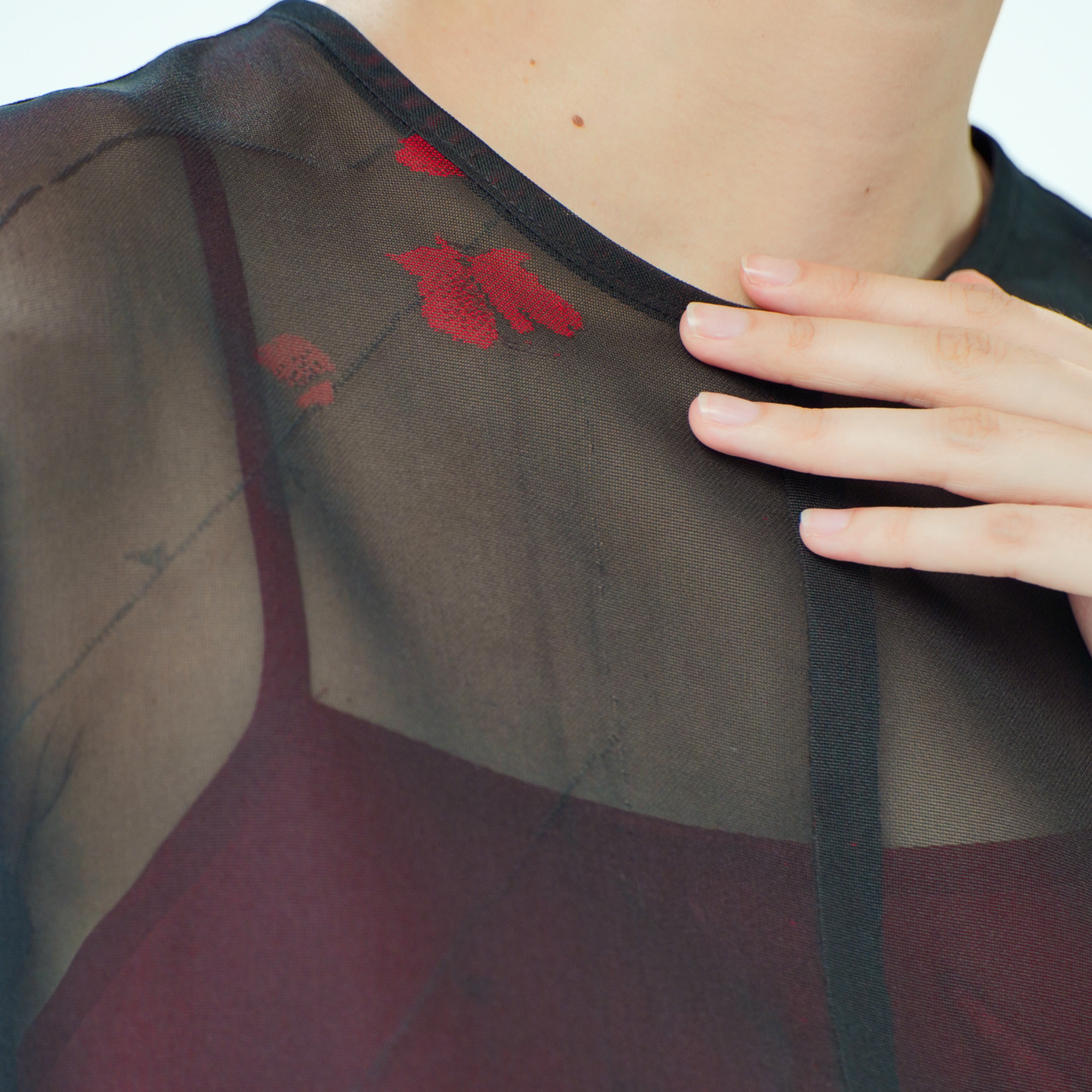 On-hand item: Black See-through Overlay Dress