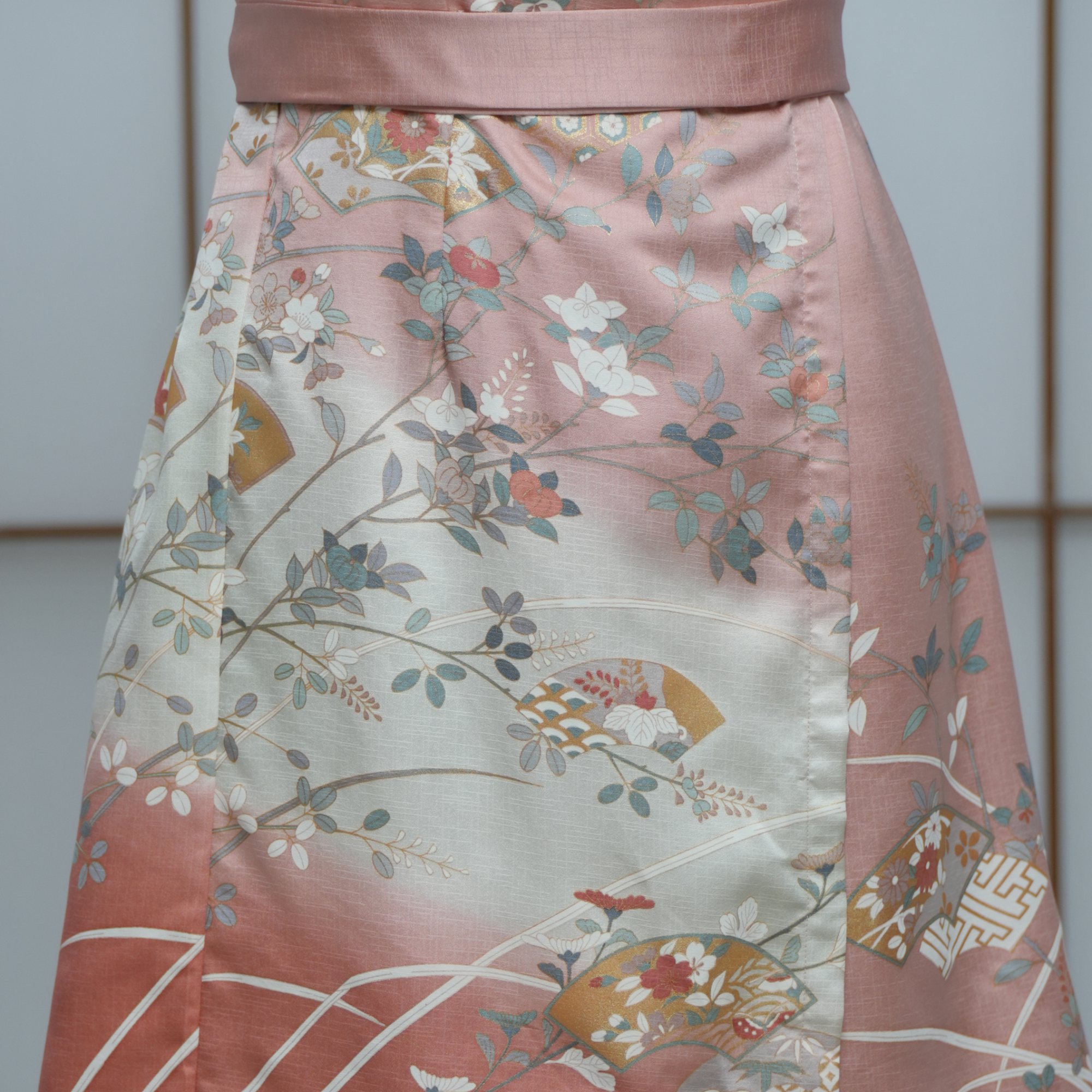 Premium On-hand: Pink Wrap Dress with Sleeves | SWD6812 | 2B