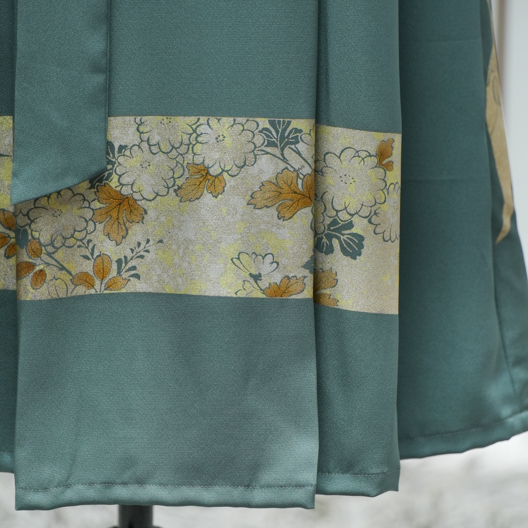Premium On-hand: Emerald color Hanbok Skirt | HS7082 | 2P