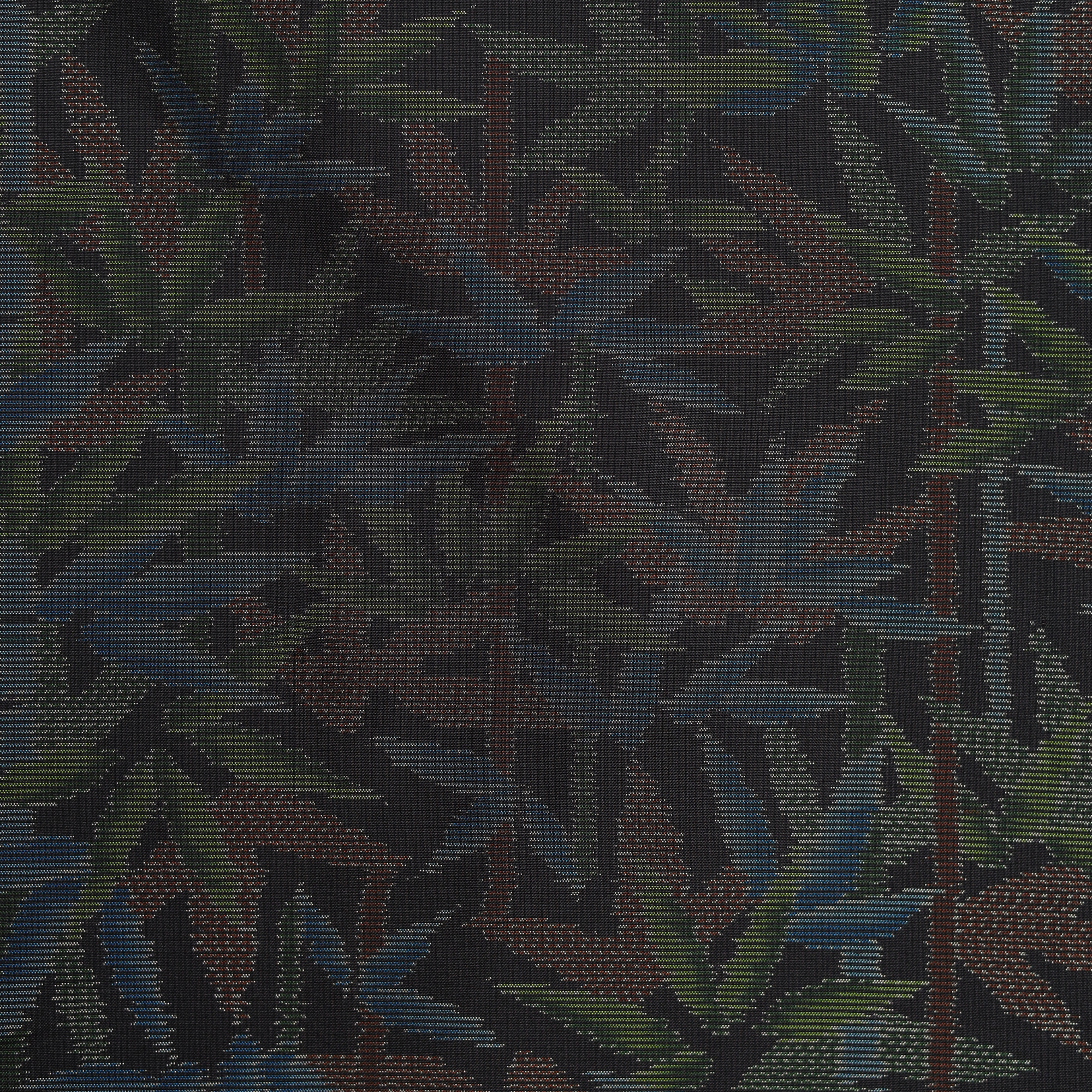 Premium Oshima Fabric: 0428-25 | Obsidian Bamboo