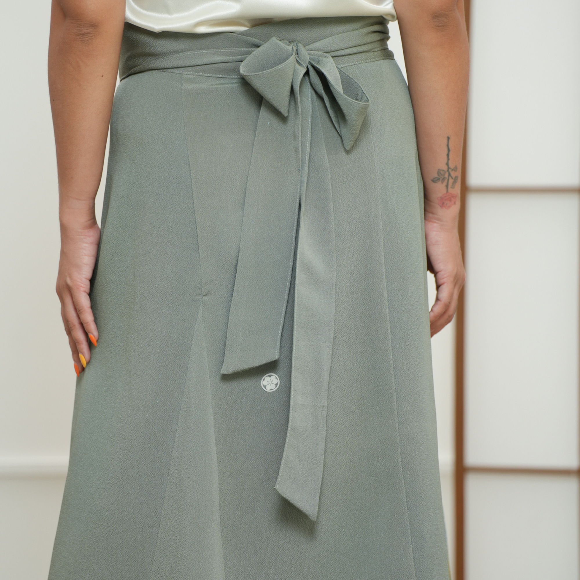 🎉 Premium On-hand: Green Wrap Skirt | WS7560Y | 1P - Yuzen! Mimi’s fave!