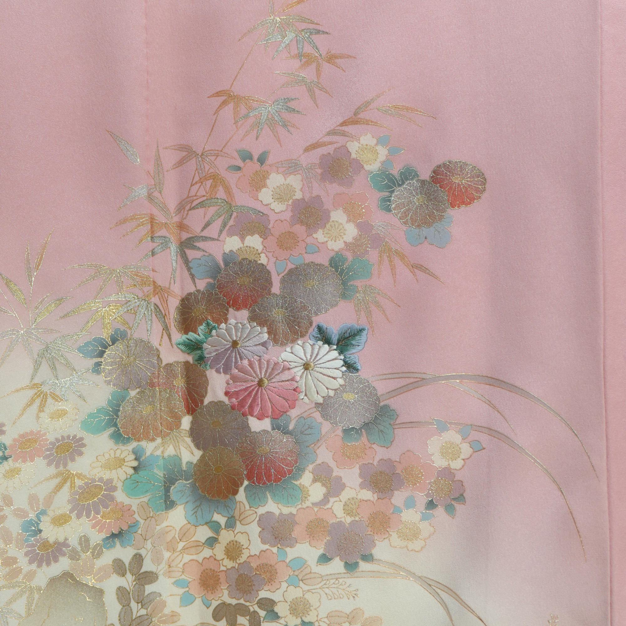 Chiku Fabric: 0422_09 | Rose Gold Bouquet