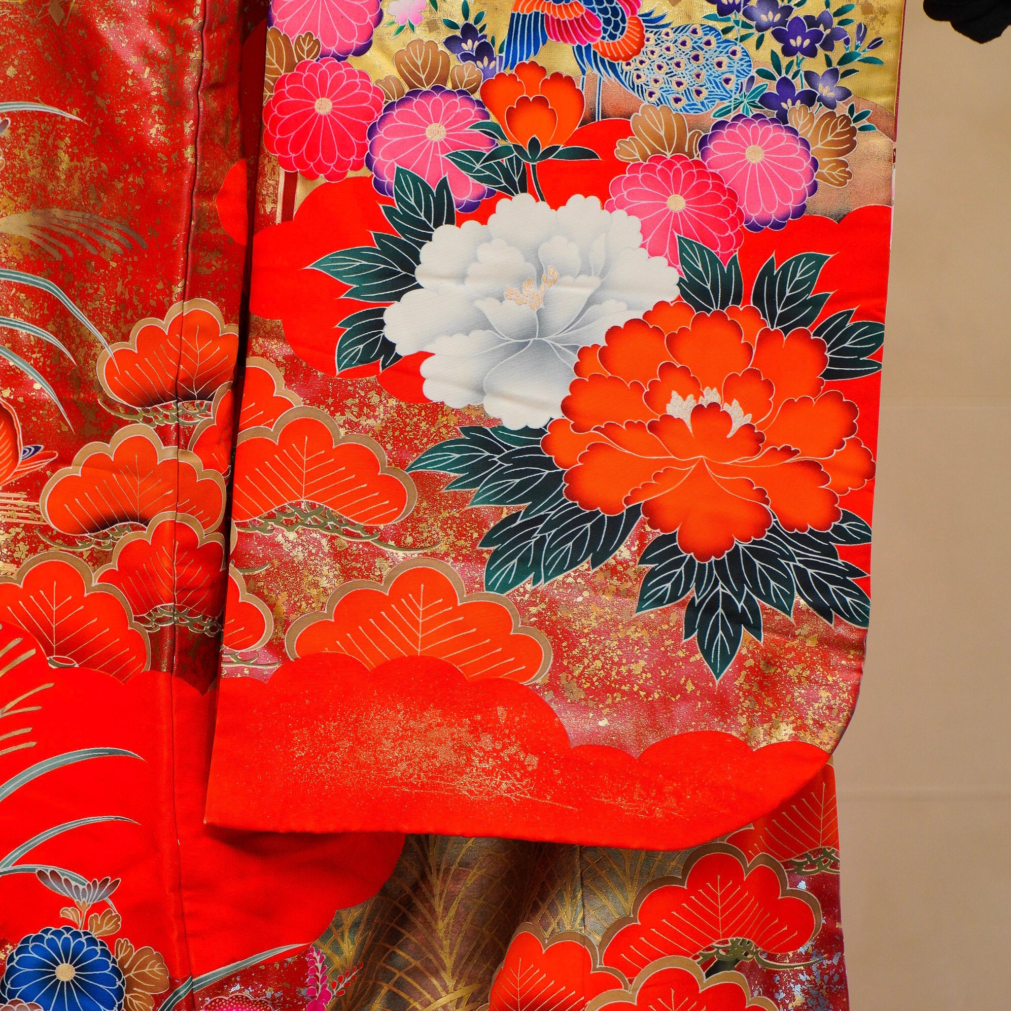 Coming Soon - Premium Uchikake Fabric: 0714_18 | Crimson Splendor