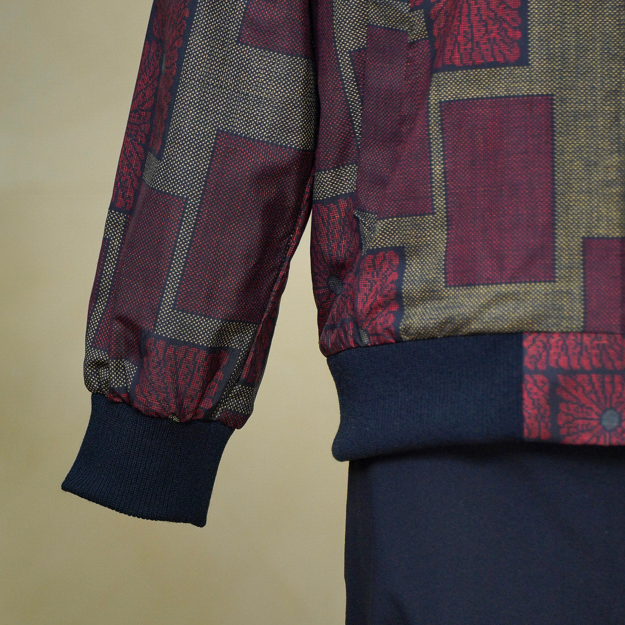 Premium On-hand: Red Loose Fit Oshima Men's Bomber Jacket | LBJ8249M | L