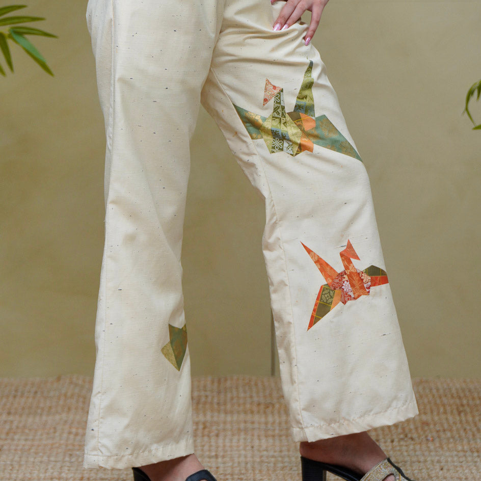 (RH) On-hand: Cream Wide Leg Pants | WLP1208 | SA