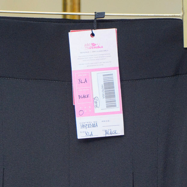 On-hand: Black Hakama Pants | HKP8148A | XLA