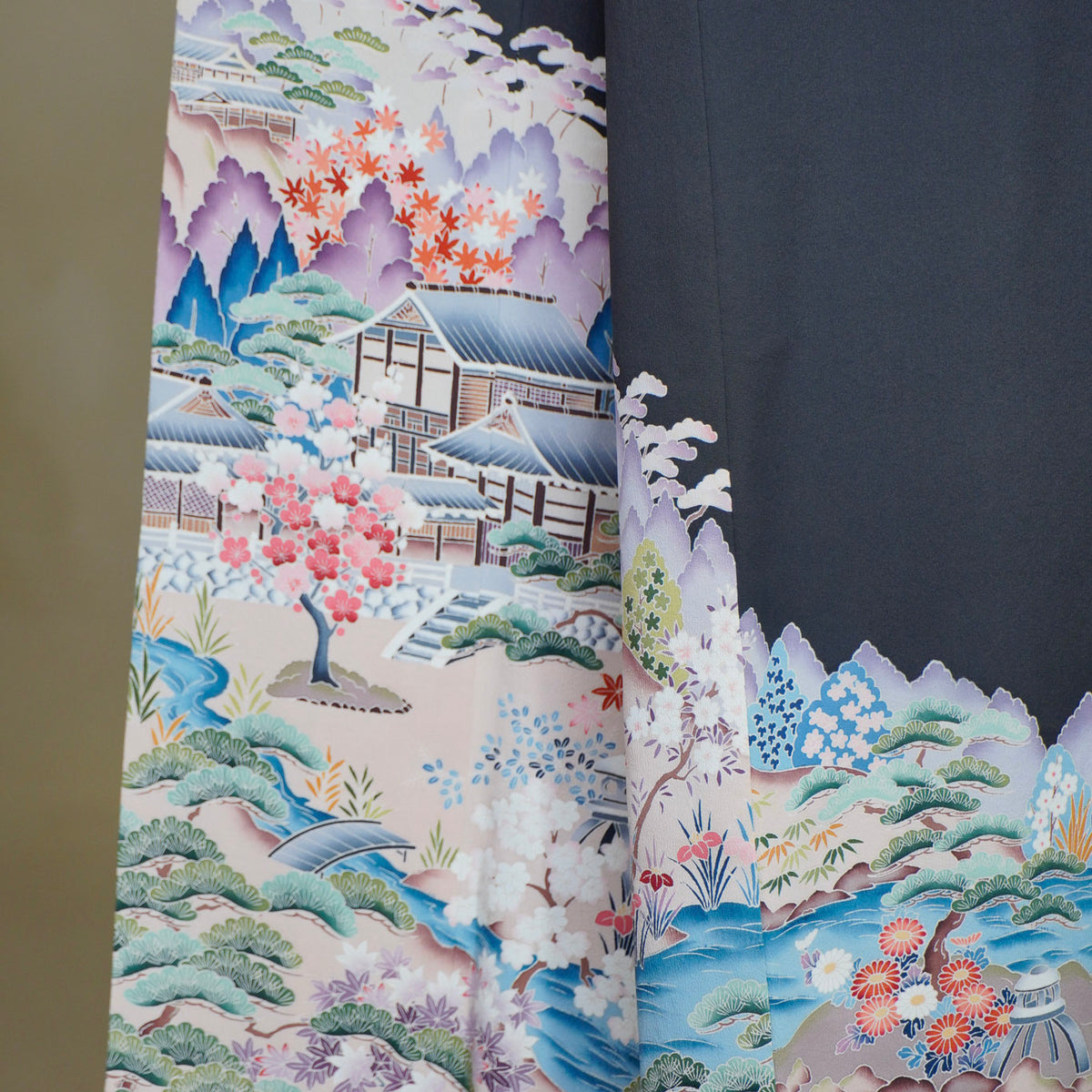 Chiku Fabric: 0818_23 | Garden Waters - Yuzen!