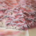 Load image into Gallery viewer, Dec 29 Live : Sakura Mountain - Cream Fabric unique painting; so soft! (D29)
