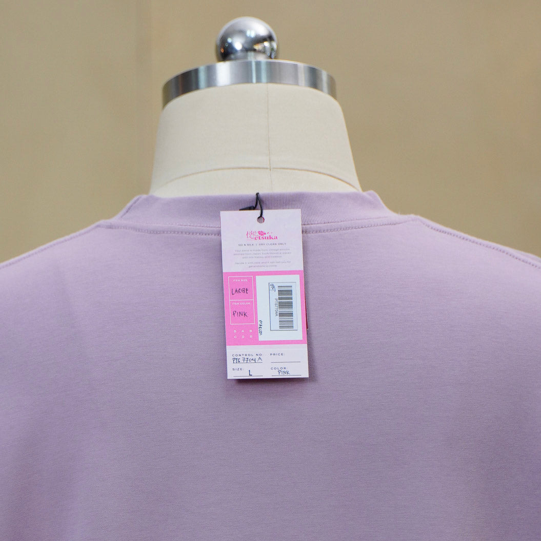 Premium On-hand: Pink Men’s Patchwork shirt | Large | PTS7704A -SMK