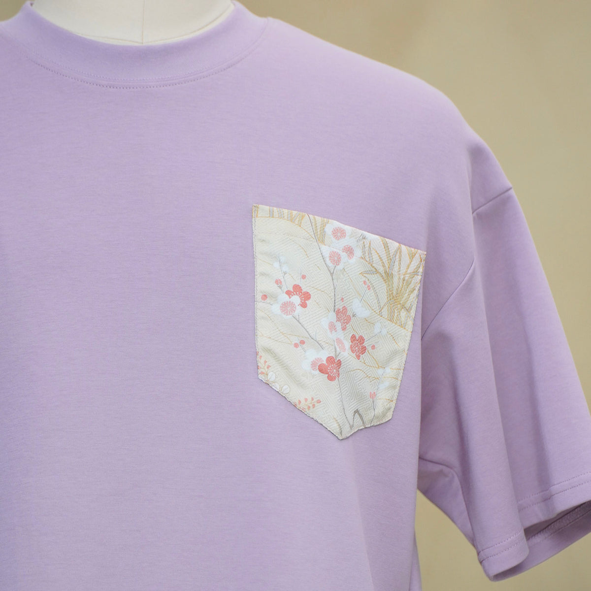 Premium On-hand: Pink Men’s Patchwork shirt | Large | PTS7704A -SMK