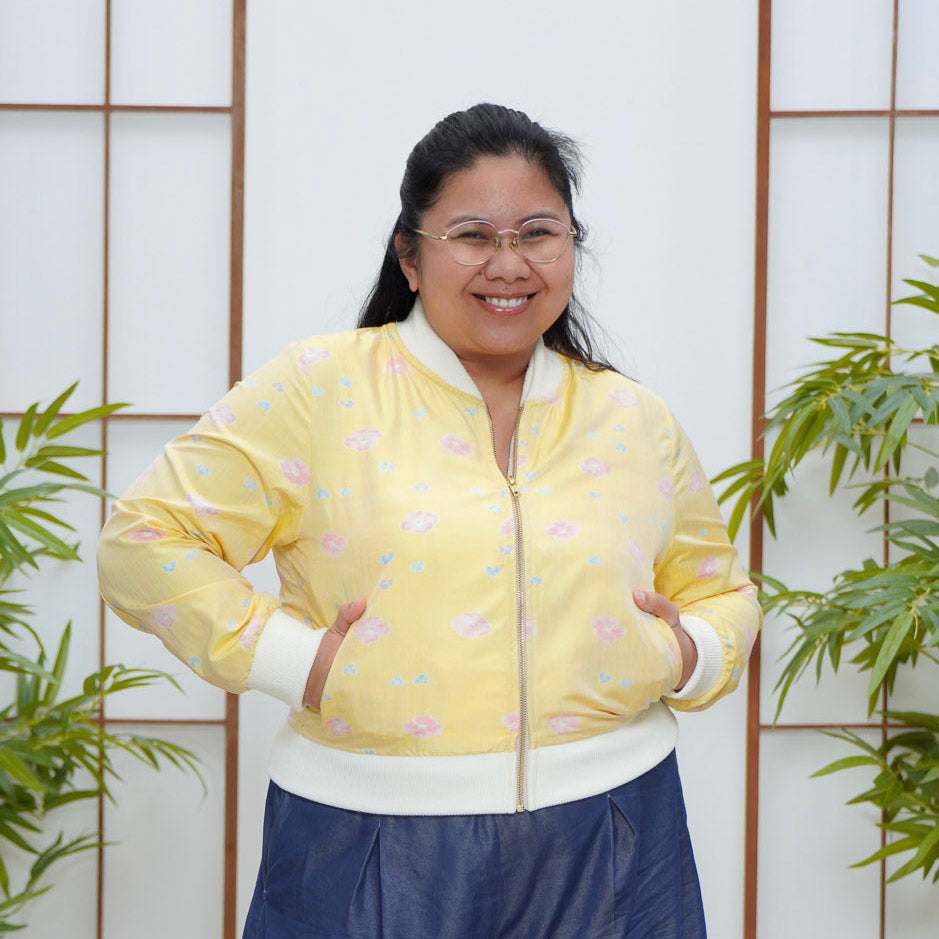 On-hand: See through Yellow Bomber Jacket | BJ8043 | XLB