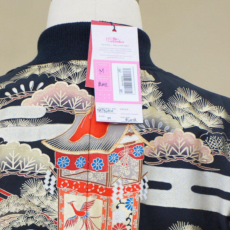 Premium On-hand item: Filipiniana Bomber Jacket | Black | FBJ8614M | Medium