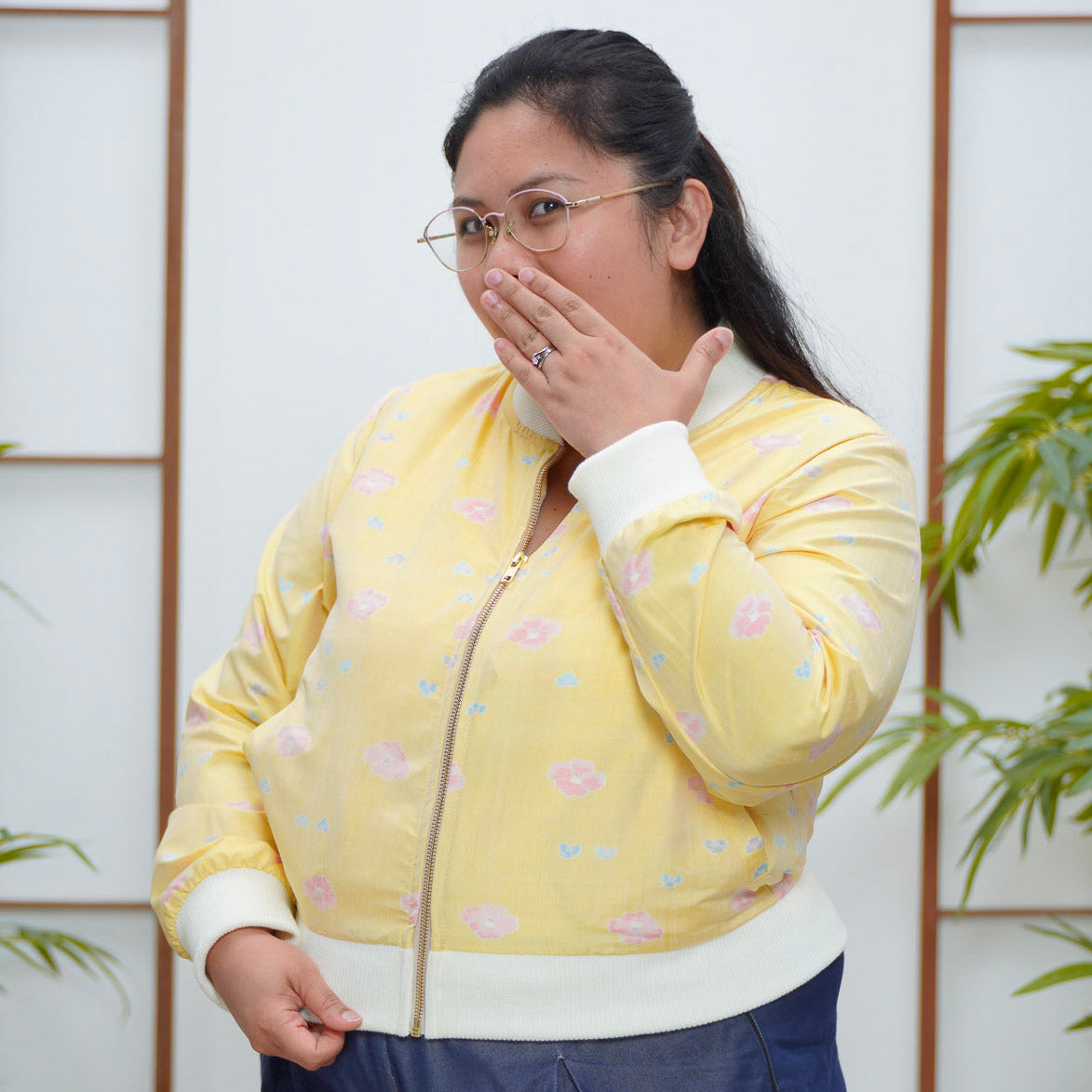 On-hand: See through Yellow Bomber Jacket | BJ8043 | XLB