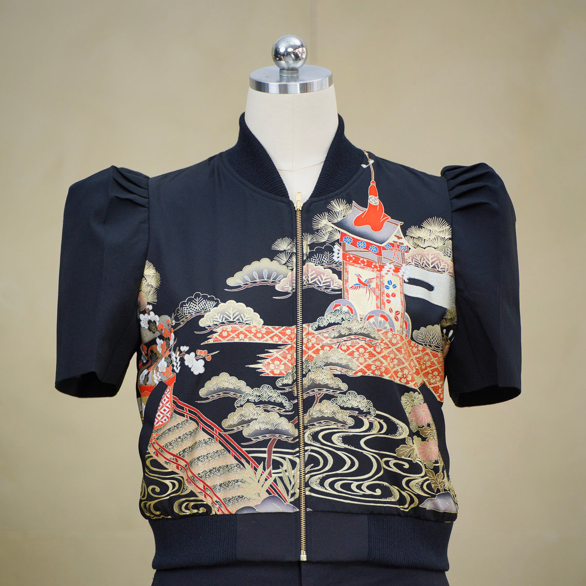 Premium On-hand item: Filipiniana Bomber Jacket | Black | FBJ8614M | Medium