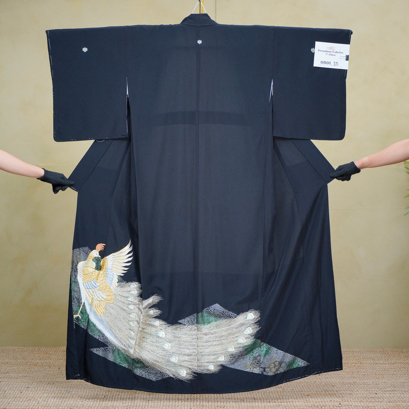 Premium Sho Fabric: 0801_15 | Veil of Feathers | Full Embroidery!