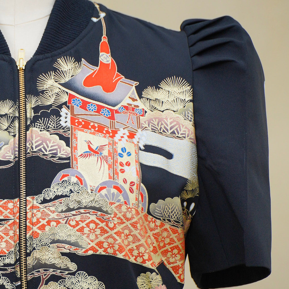 Premium On-hand item: Filipiniana Bomber Jacket | Black | FBJ8614M | Medium