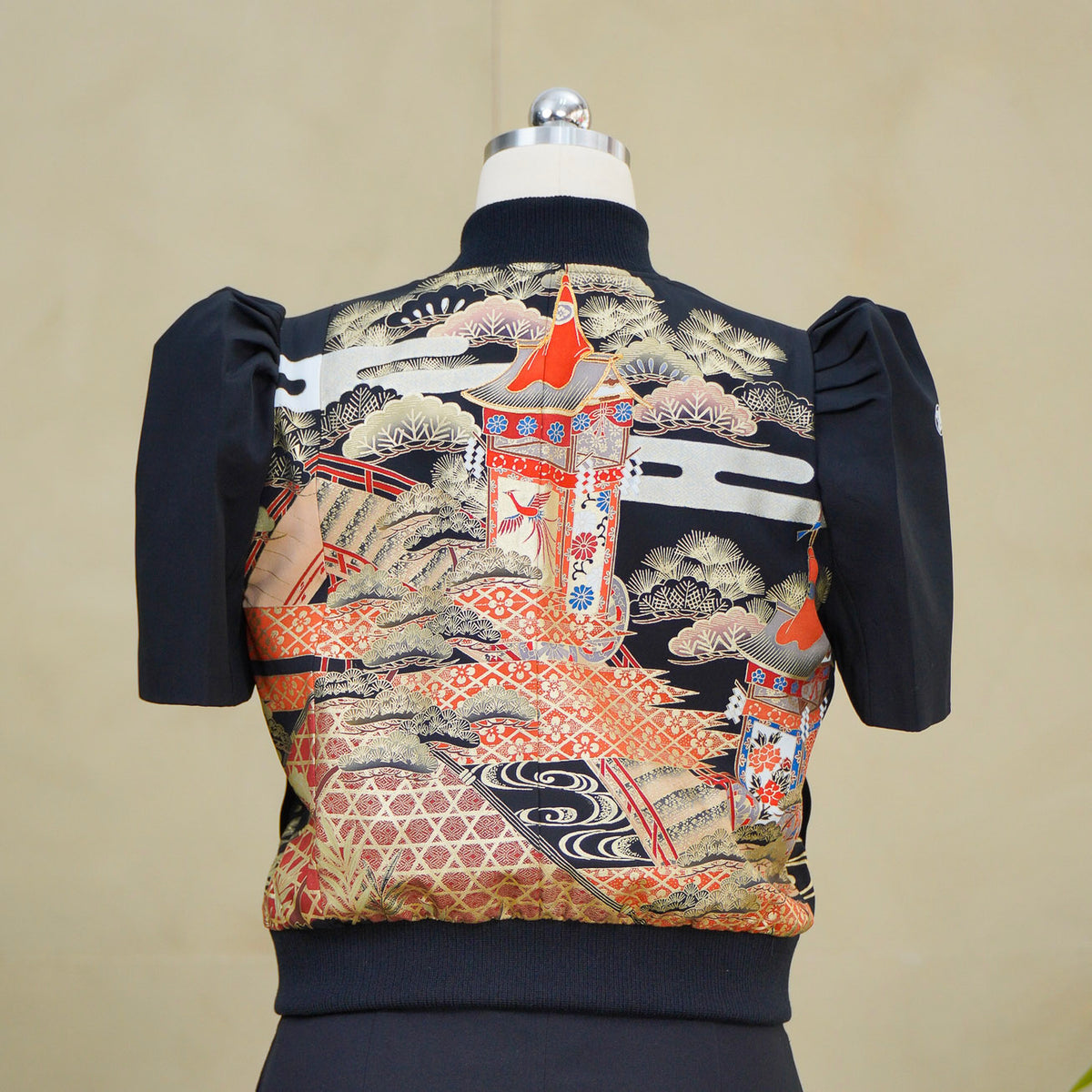 Premium On-hand item: Filipiniana Bomber Jacket | Black | FBJ8614M | Medium