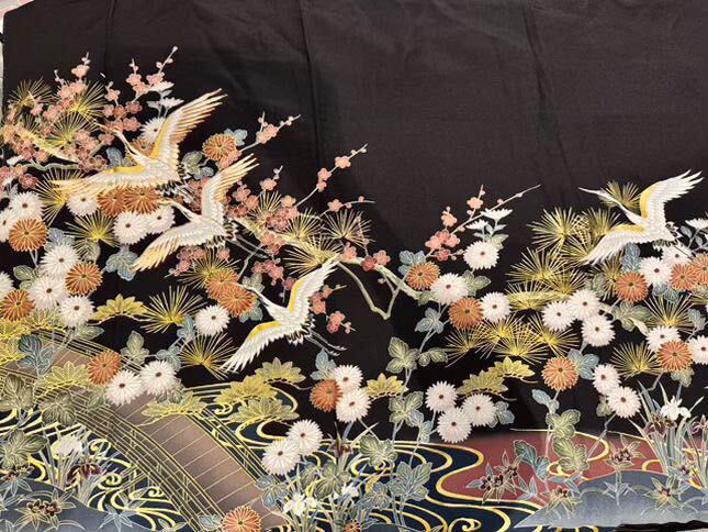 M15 fabric: Flower Crane
