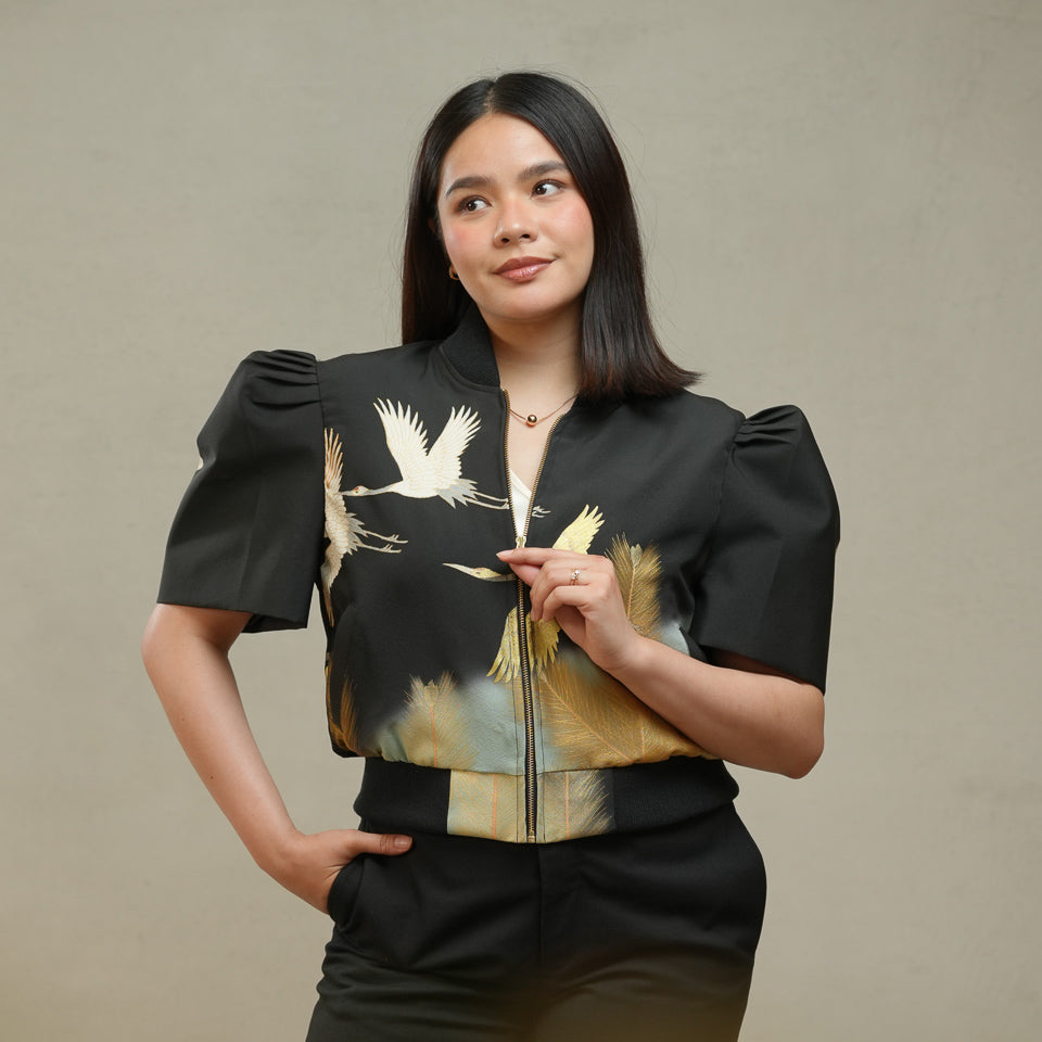 Coming Soon - On-hand item: Filipiniana-inspired Top | Black