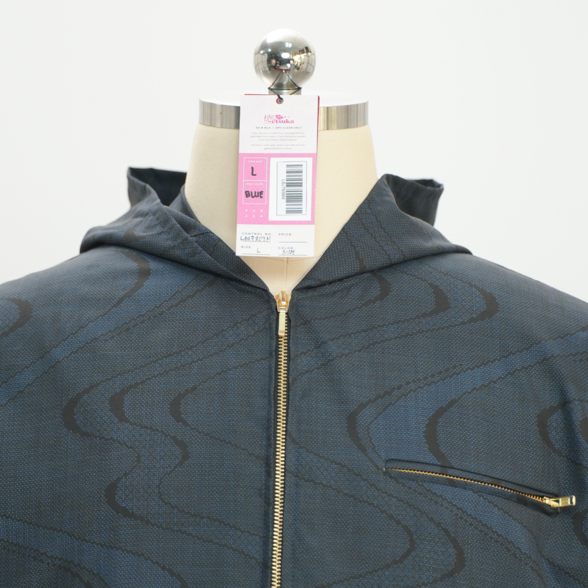 Premium On-hand: Blue Loose Fit Oshima Men's Bomber Jacket | Large | LBJ7859M