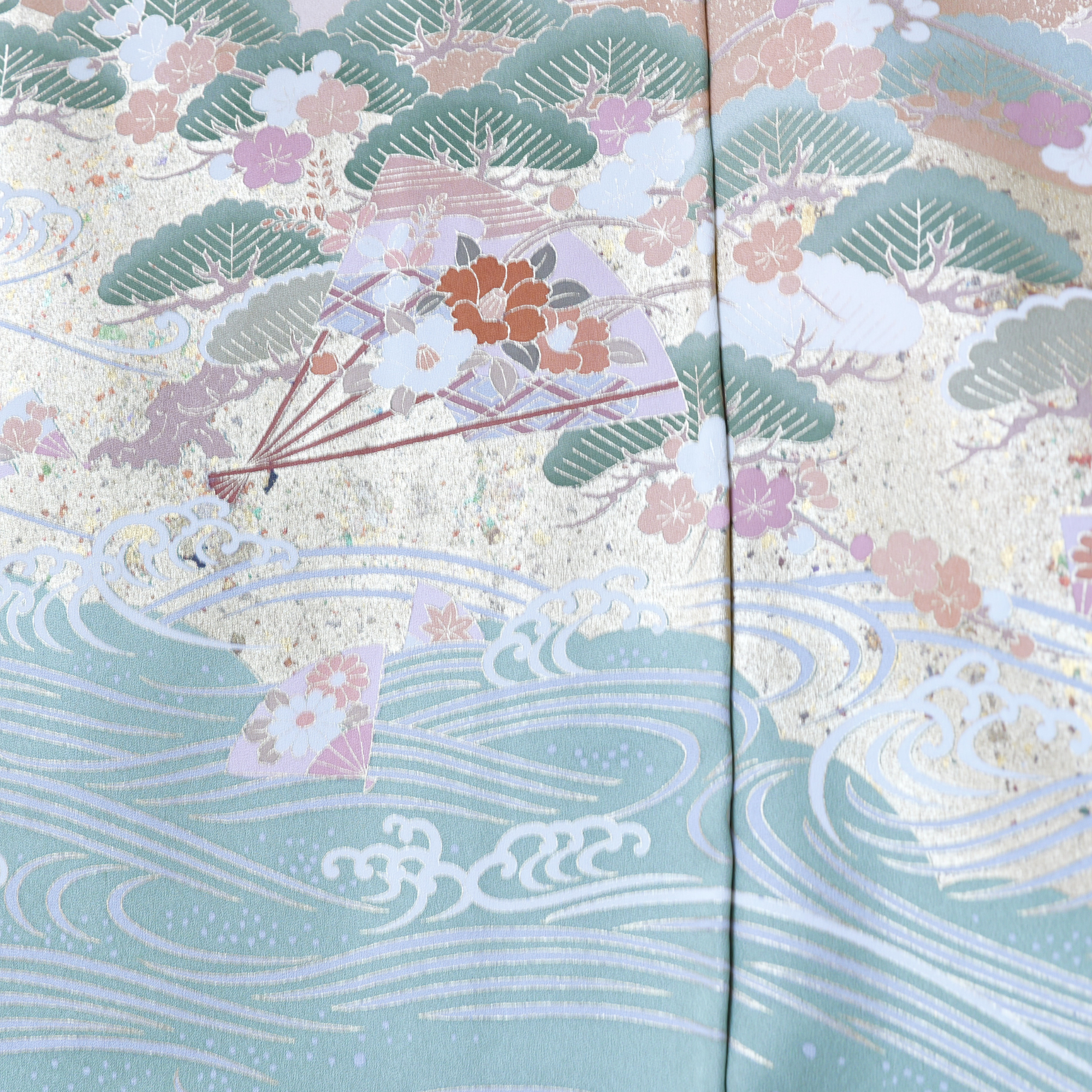 Premium Fabric: 0217PREM-11 | Light green with Sakura