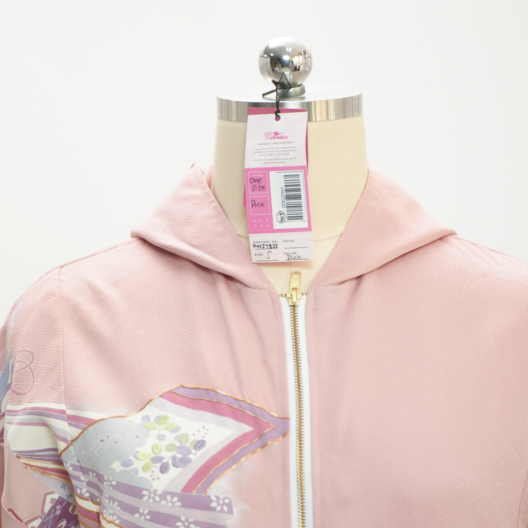 Premium On-hand: Pink Hoodie With Zipper | HWZ7822Y
