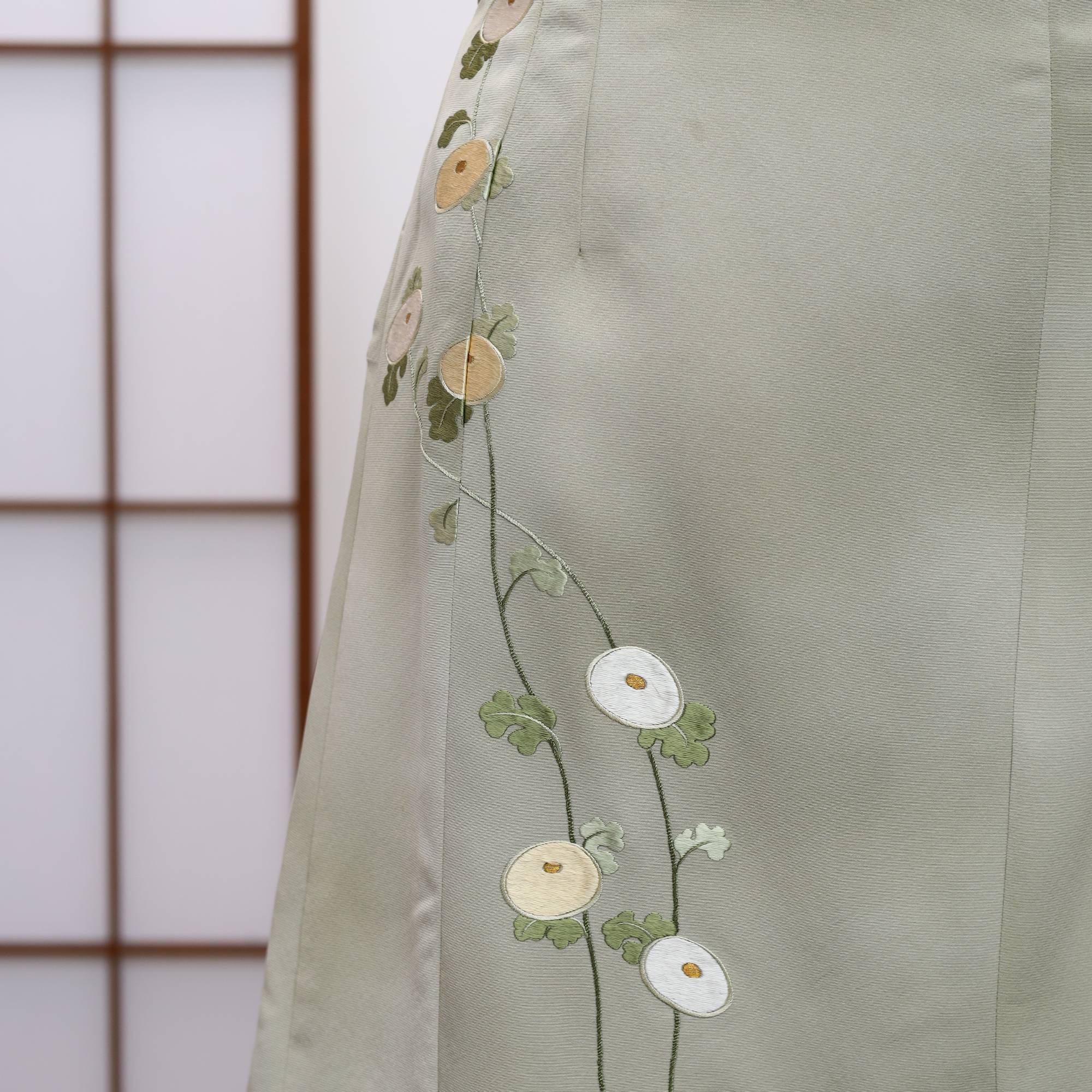 On-hand: Green Summer Wrap Skirt  | SWS7118Y | 2T